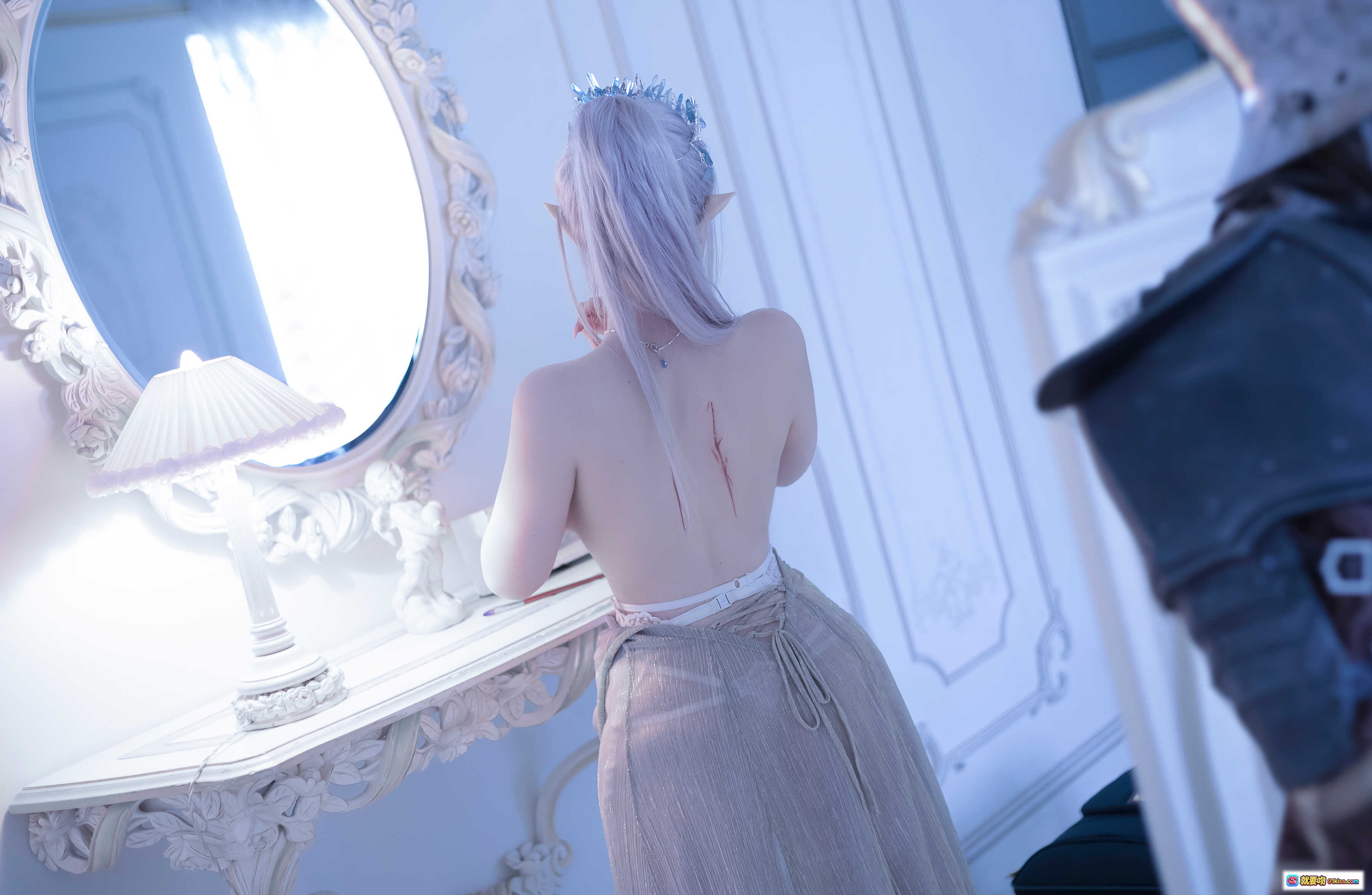 图片[10] - Sayathefox NO.007 精灵写真 | 银发少女+冰晶王冠+梦幻蓝调+唯美Cosplay+高清23P美图 - 就要吻