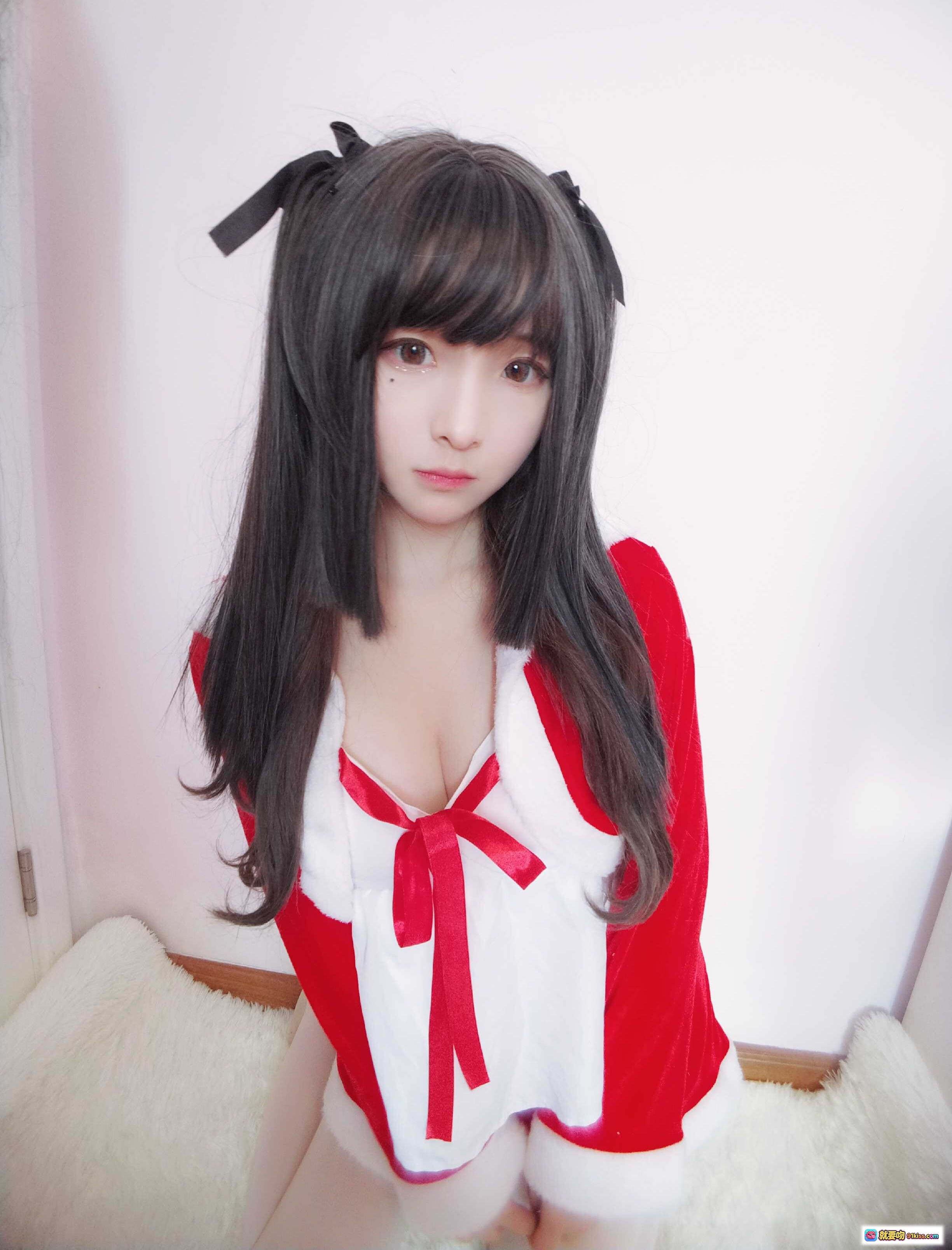 图片[10] - 古川NO.023圣诞主题写真 | 红白圣诞裙+双马尾黑发+甜美表情+高清13P美图 - 就要吻