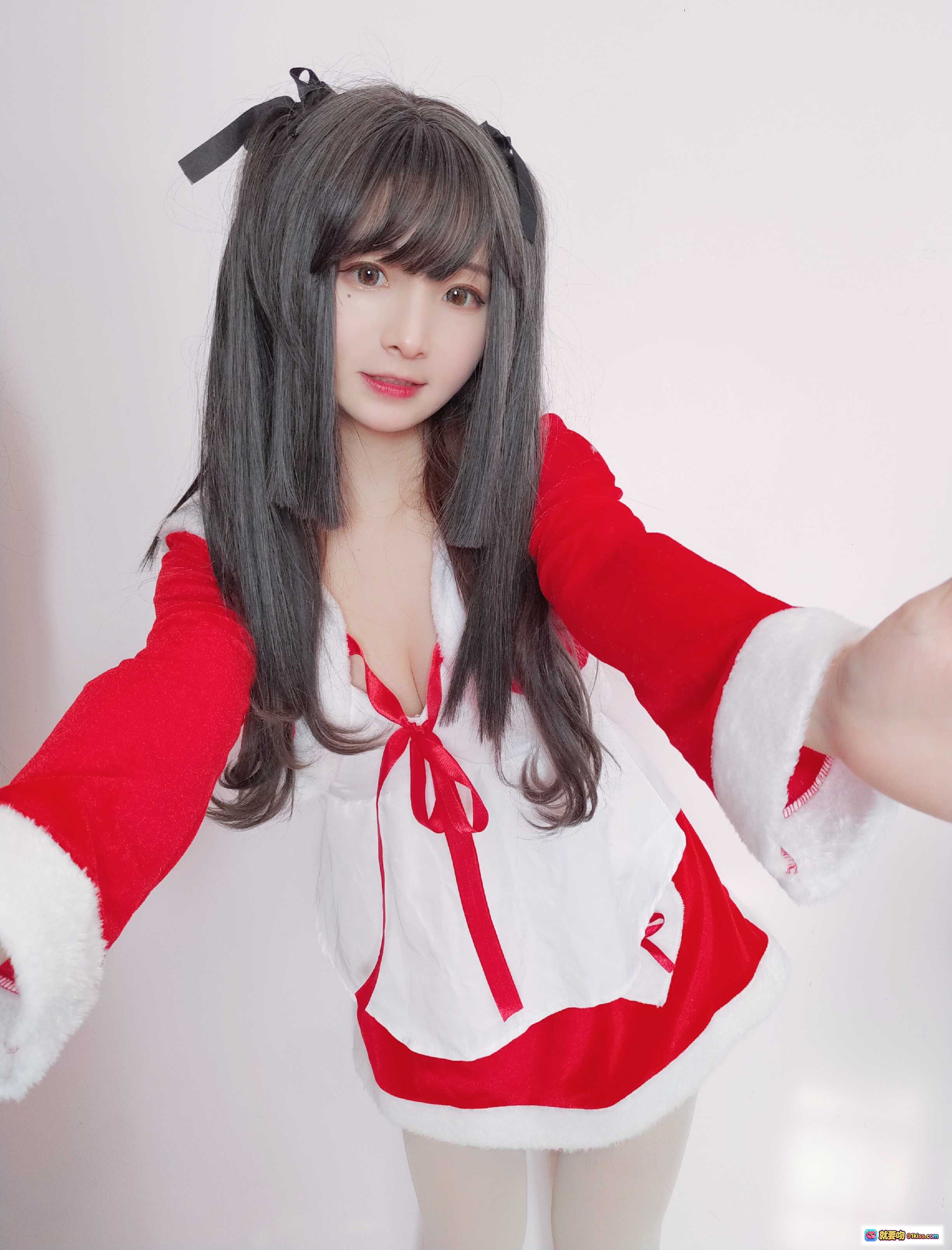 图片[5] - 古川NO.023圣诞主题写真 | 红白圣诞裙+双马尾黑发+甜美表情+高清13P美图 - 就要吻