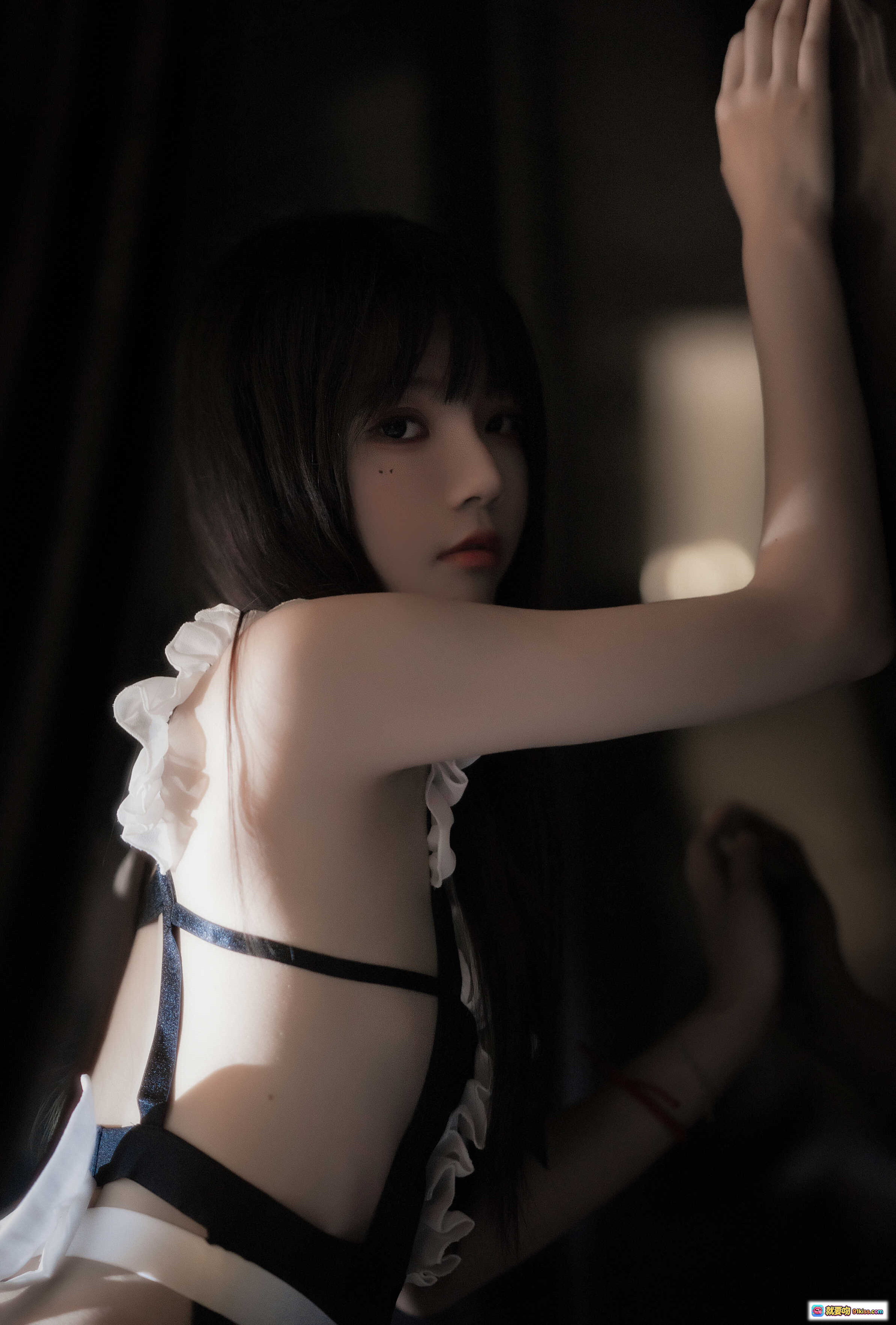 图片[4] - 桜桃喵092星月喵写真集82P1.73GB 黑白蕾丝女仆装床照私房美腿特写 - 就要吻