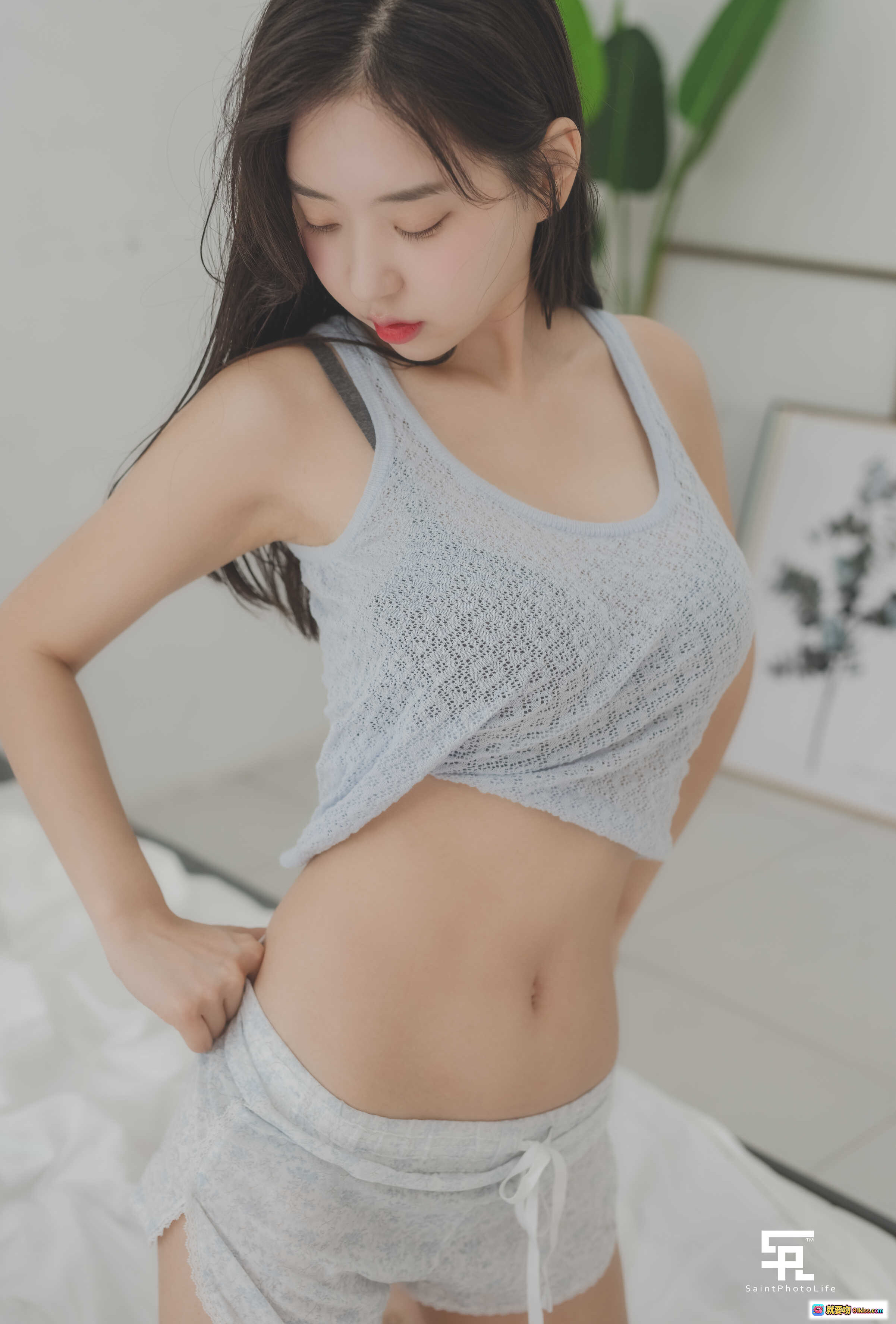 韩国模特申才恩신재은NO.002 Zenny夏日写真｜清新居家风性感露脐装｜自然光柔美氛围感穿搭 - 就要吻