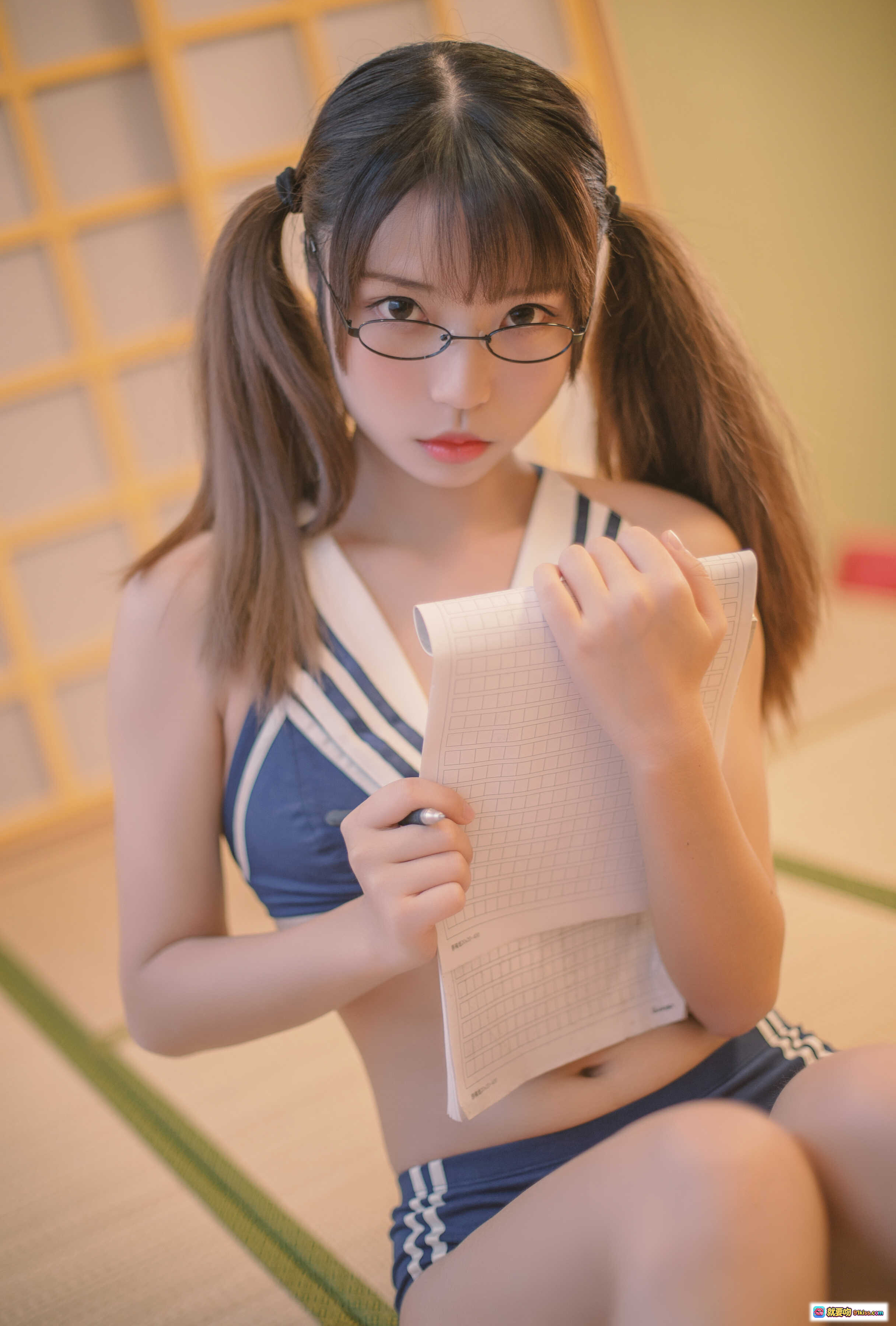 图片[7] - 白易子NO.22水手服写真 22P65MB 日系少女坐姿美腿榻榻米场景 清新甜美风格 - 就要吻