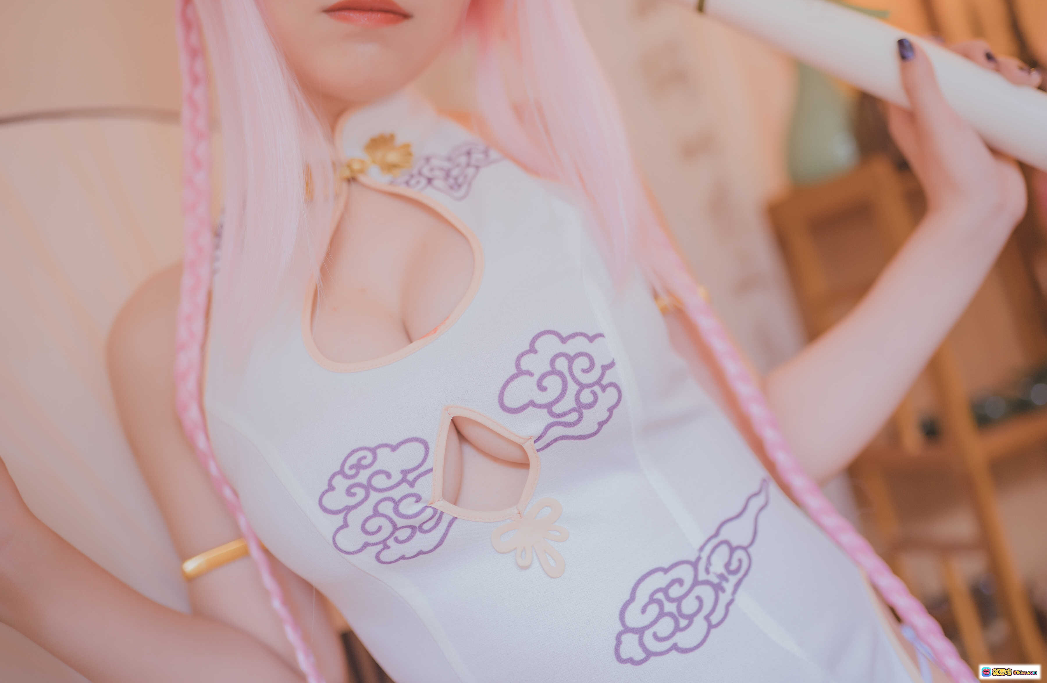 图片[7] - Yoko宅夏NO.021索尼子旗袍写真 18P163MB 足部特写毛笔互动 日式和风少女摄影 精致细节高清图集 - 就要吻