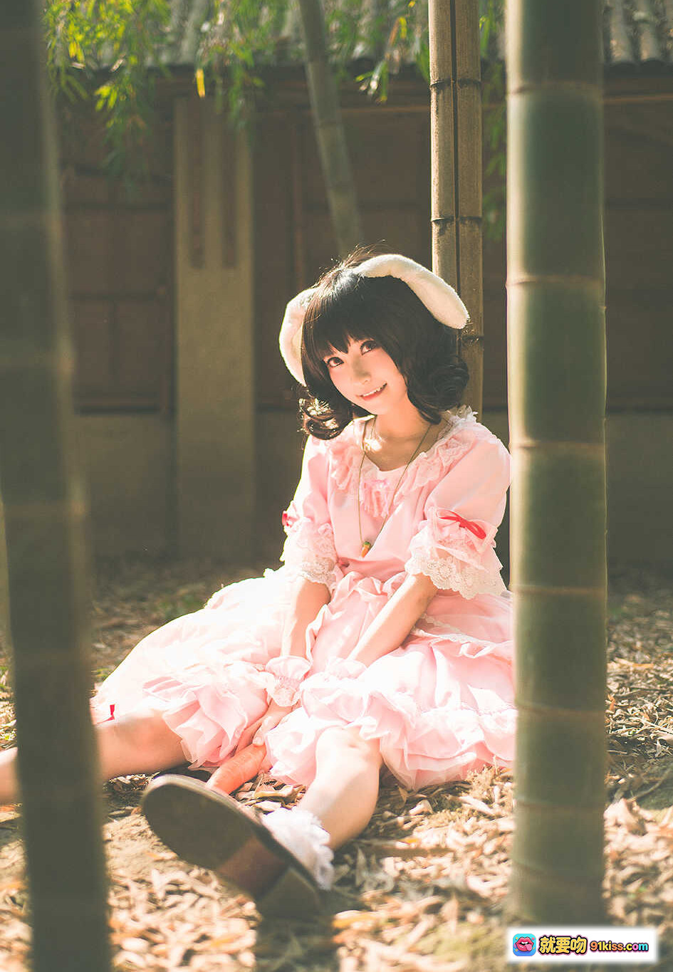 图片[5] - 黑川NO.010东方2 Cosplay写真｜白发蓝蝴蝶结少女竹林唯美外景｜29P高清图集 - 就要吻