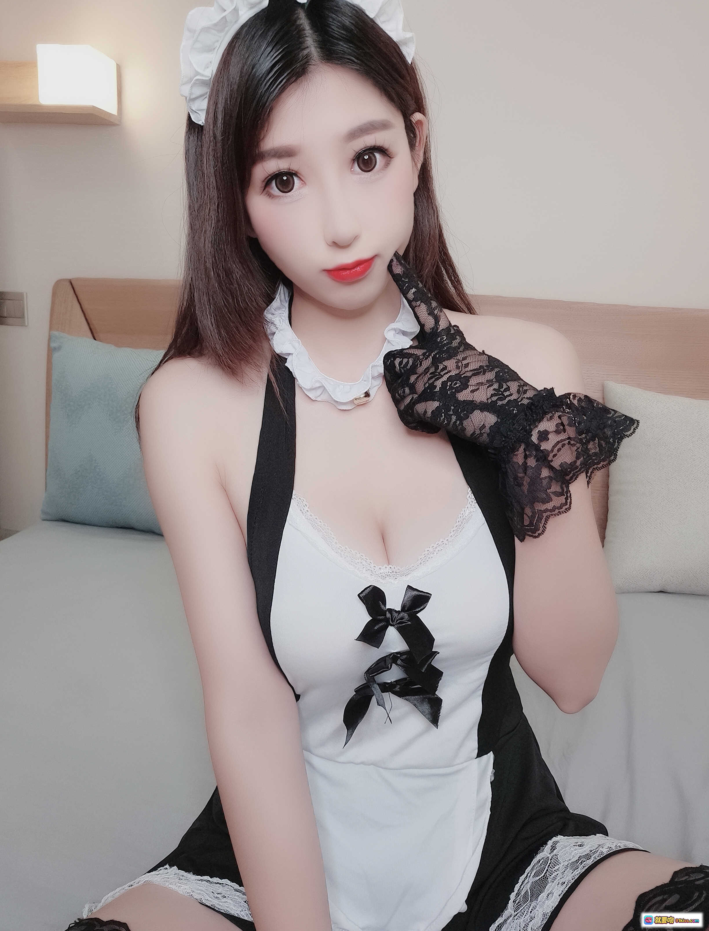 图片[5] - 黑米粥女仆装黑丝美腿写真 | 甜美少女系私房照 | 41P高清图集 - 就要吻