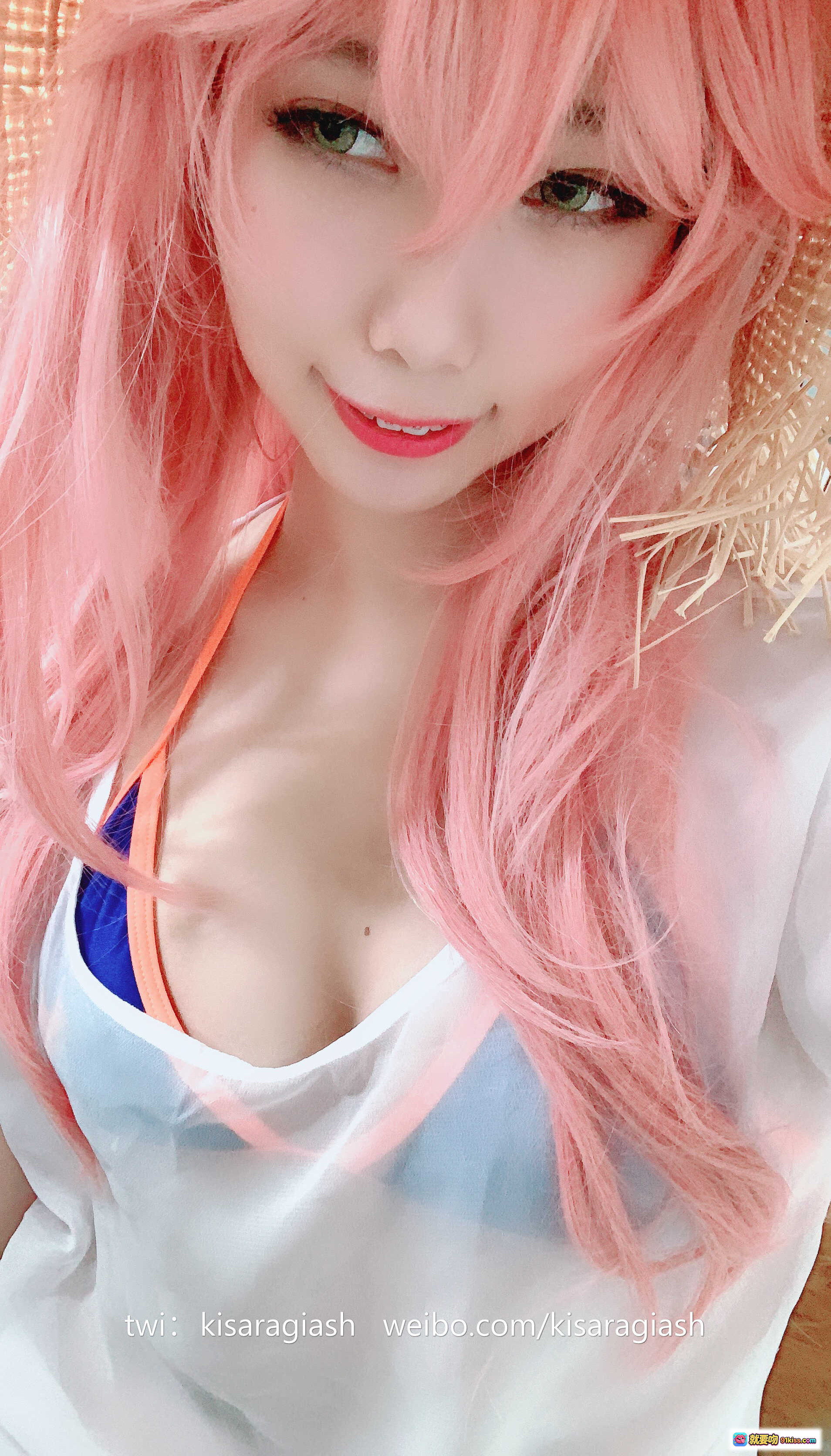 图片[3] - 如月灰NO.013玉藻前泳装Cosplay粉发兔耳美少女写真158P高清图集 - 就要吻