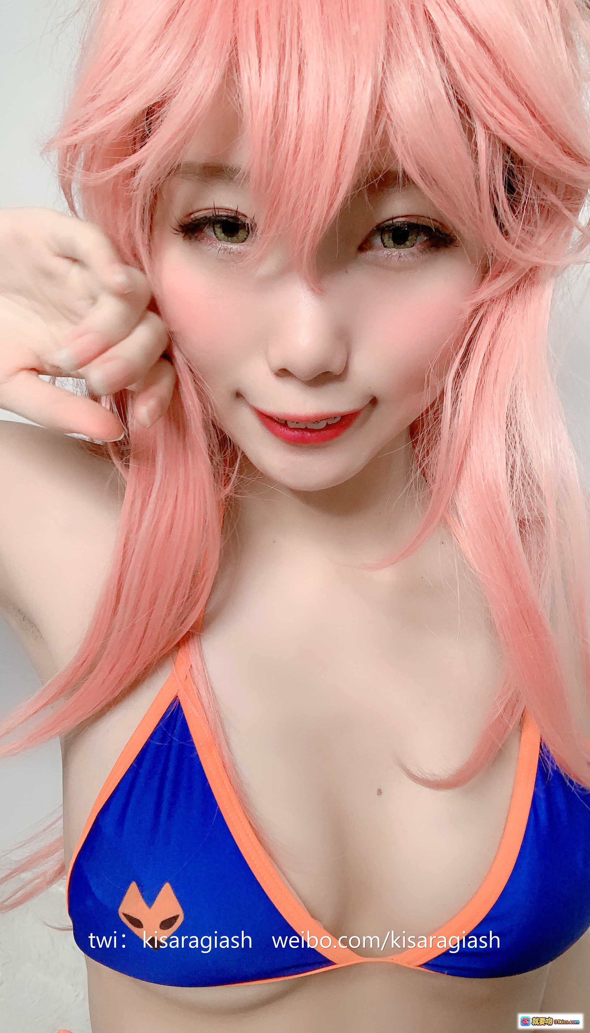 图片[6] - 如月灰NO.013玉藻前泳装Cosplay粉发兔耳美少女写真158P高清图集 - 就要吻