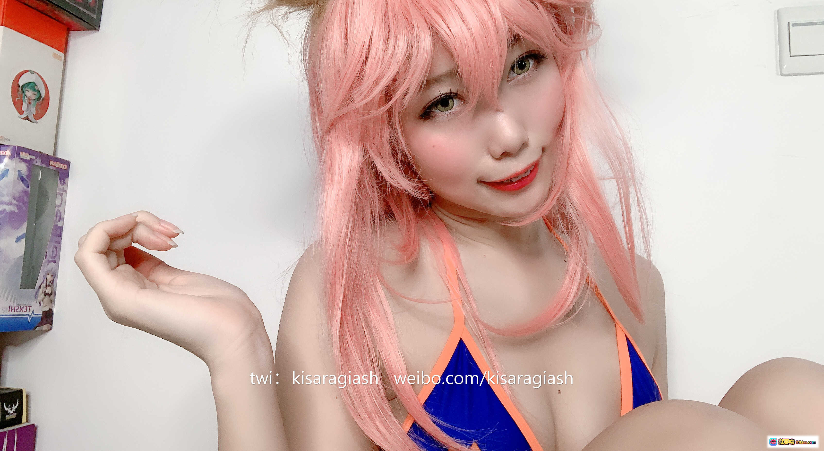 图片[10] - 如月灰NO.013玉藻前泳装Cosplay粉发兔耳美少女写真158P高清图集 - 就要吻