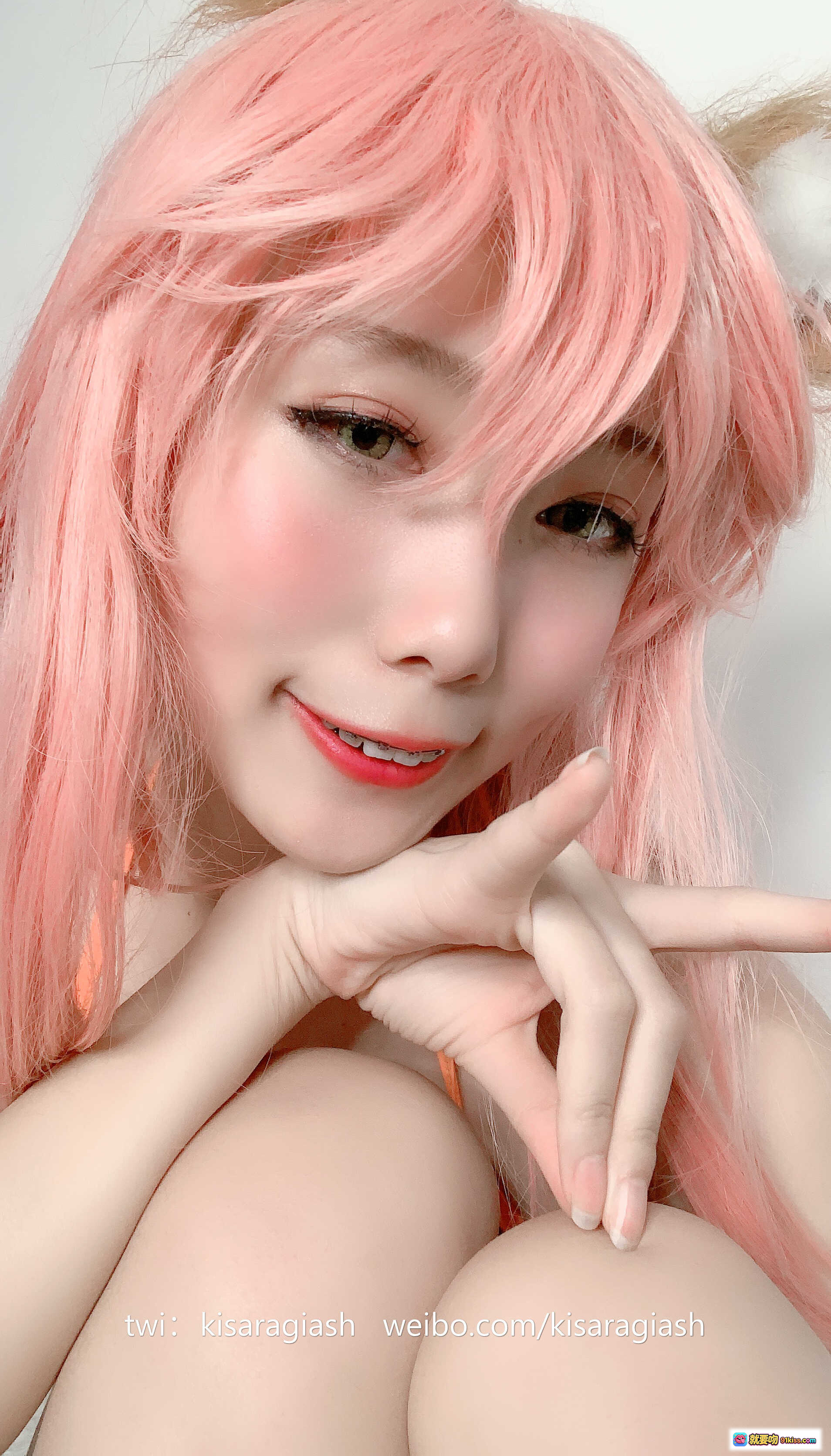 图片[5] - 如月灰NO.013玉藻前泳装Cosplay粉发兔耳美少女写真158P高清图集 - 就要吻