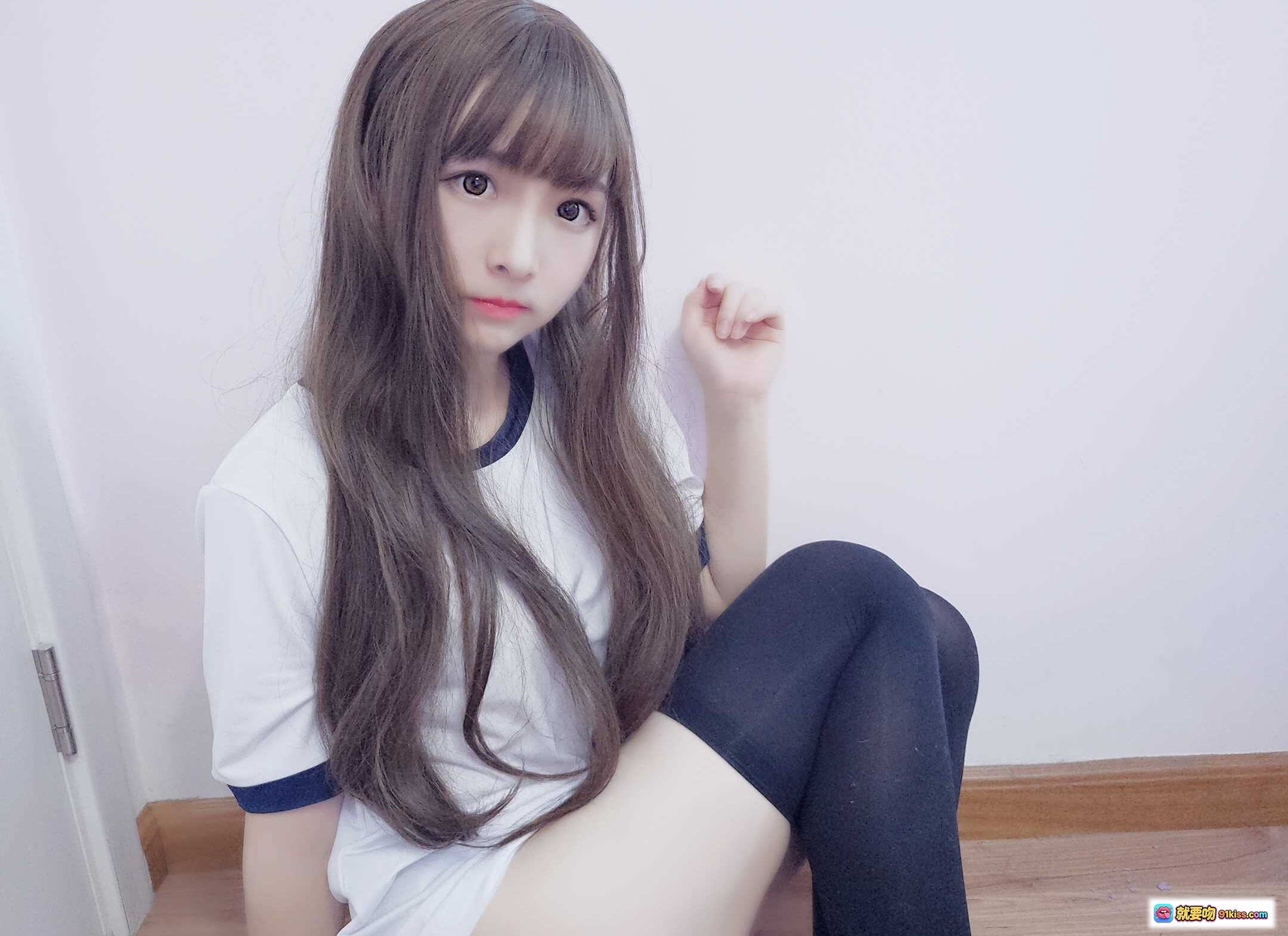 图片[7] - 古川NO.025体操服写真 14P23MB 长发少女黑丝美腿坐姿可爱风 - 就要吻