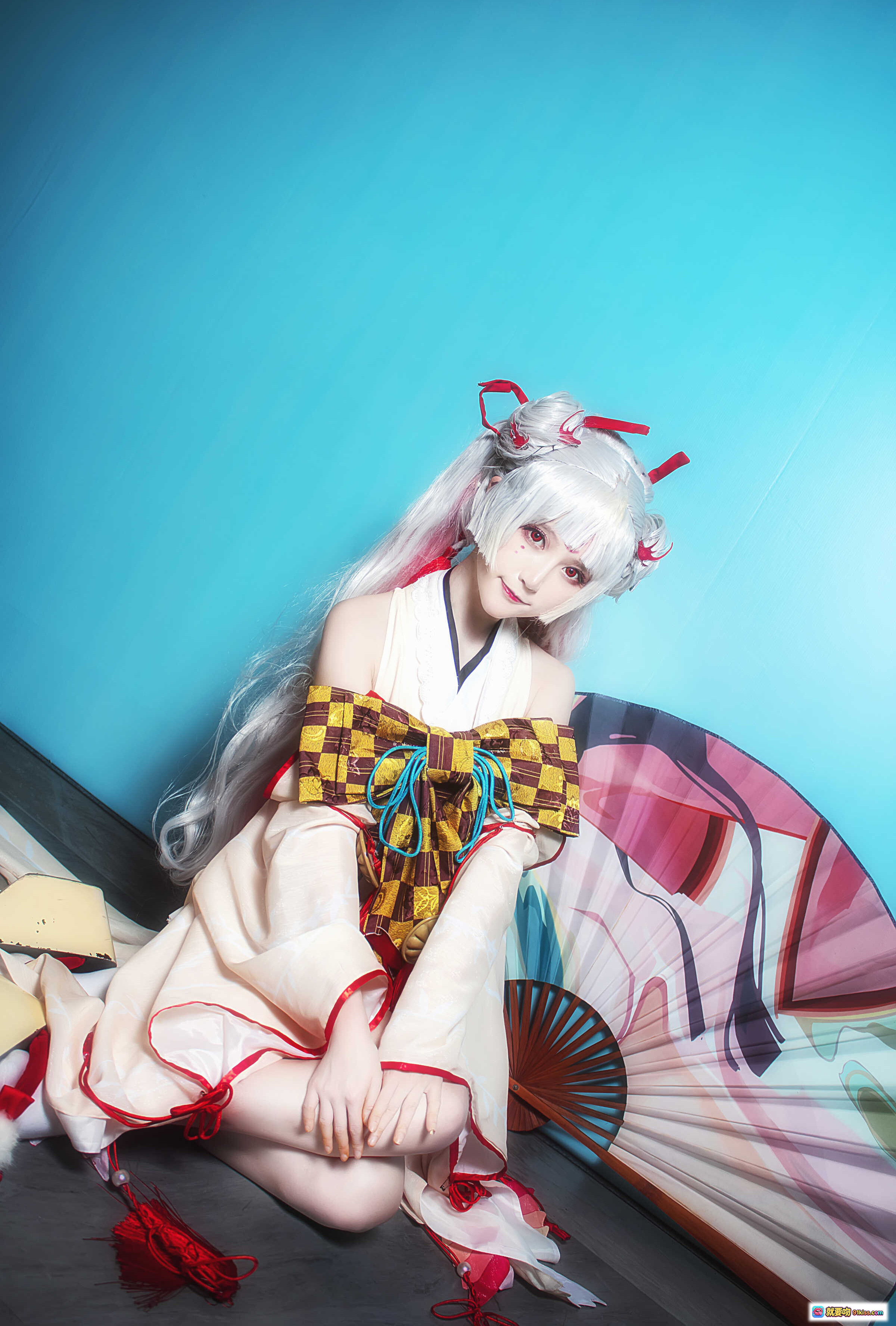 图片[8] - yui金鱼NO.017阴阳师不知火Cosplay写真·白发红饰和风美少女·日系二次元角色扮演·精致和服扇子造型·高清15P图集 - 就要吻