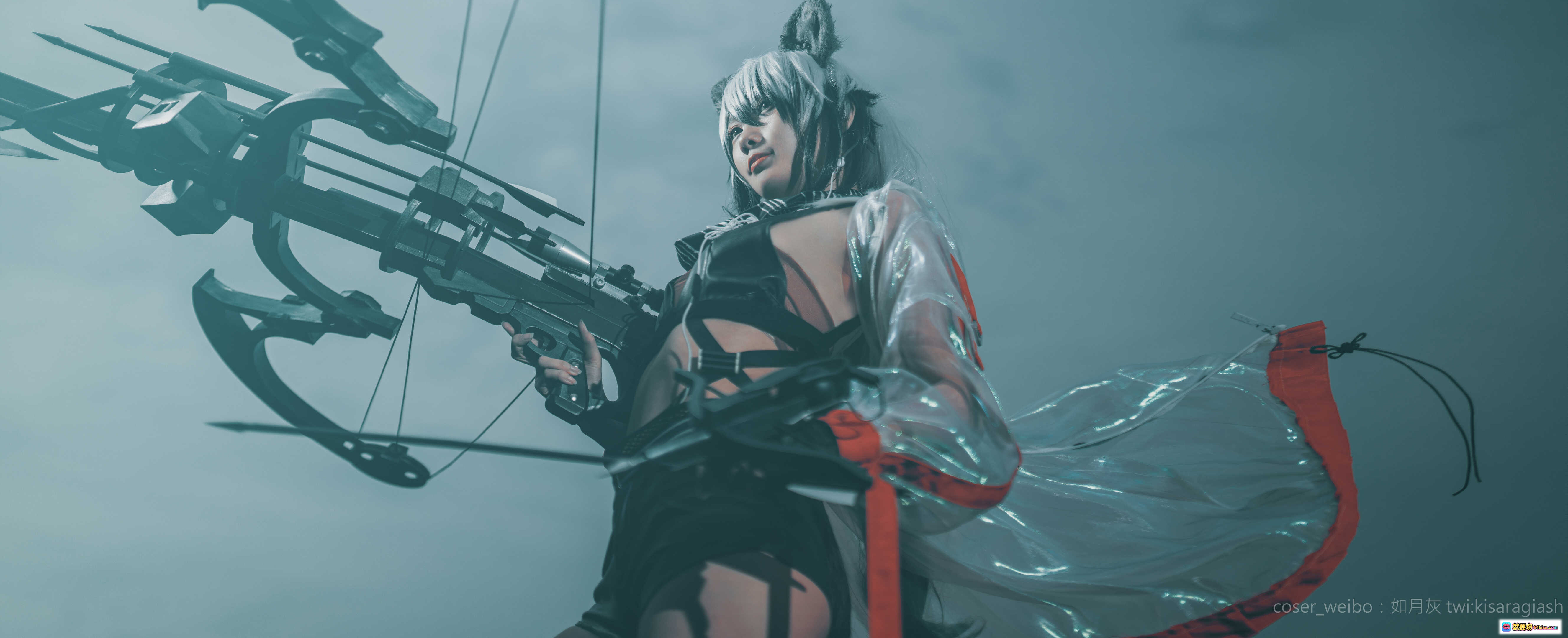 图片[2] - 如月灰NO.006明日方舟黑cos写真｜高还原度角色扮演｜精致妆容与服饰细节｜9P高清图集 - 就要吻