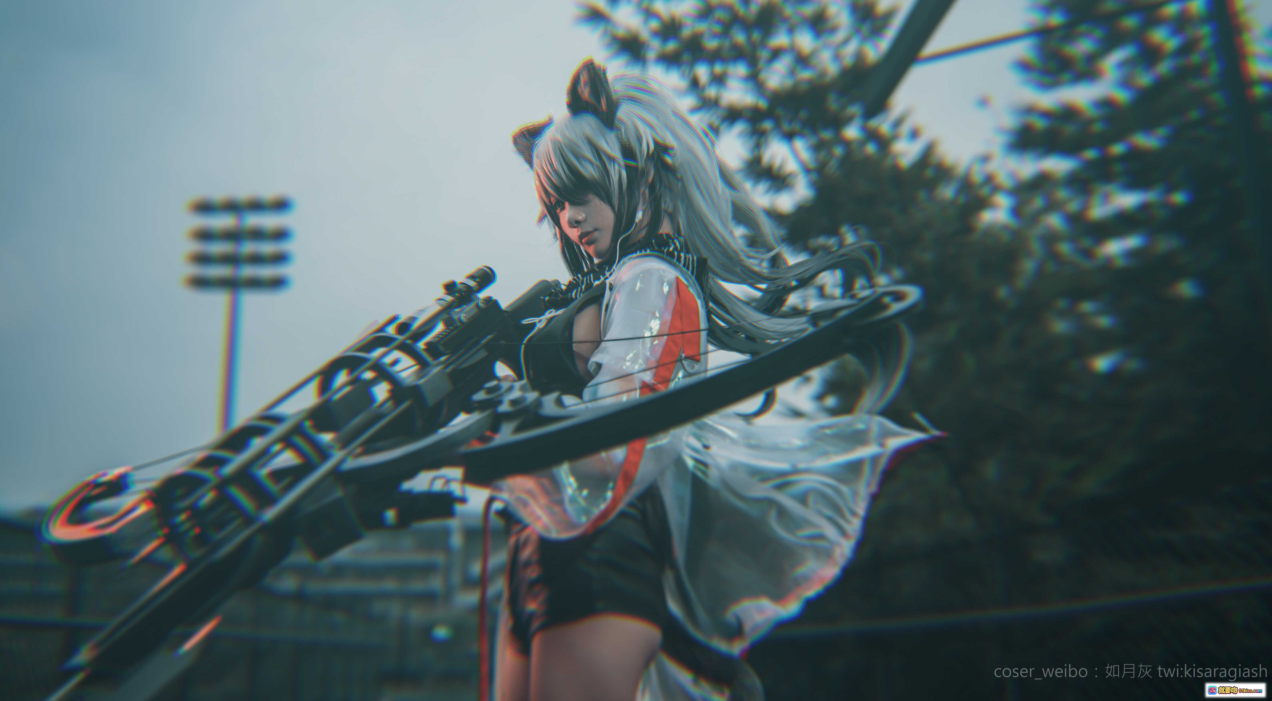 图片[6] - 如月灰NO.006明日方舟黑cos写真｜高还原度角色扮演｜精致妆容与服饰细节｜9P高清图集 - 就要吻