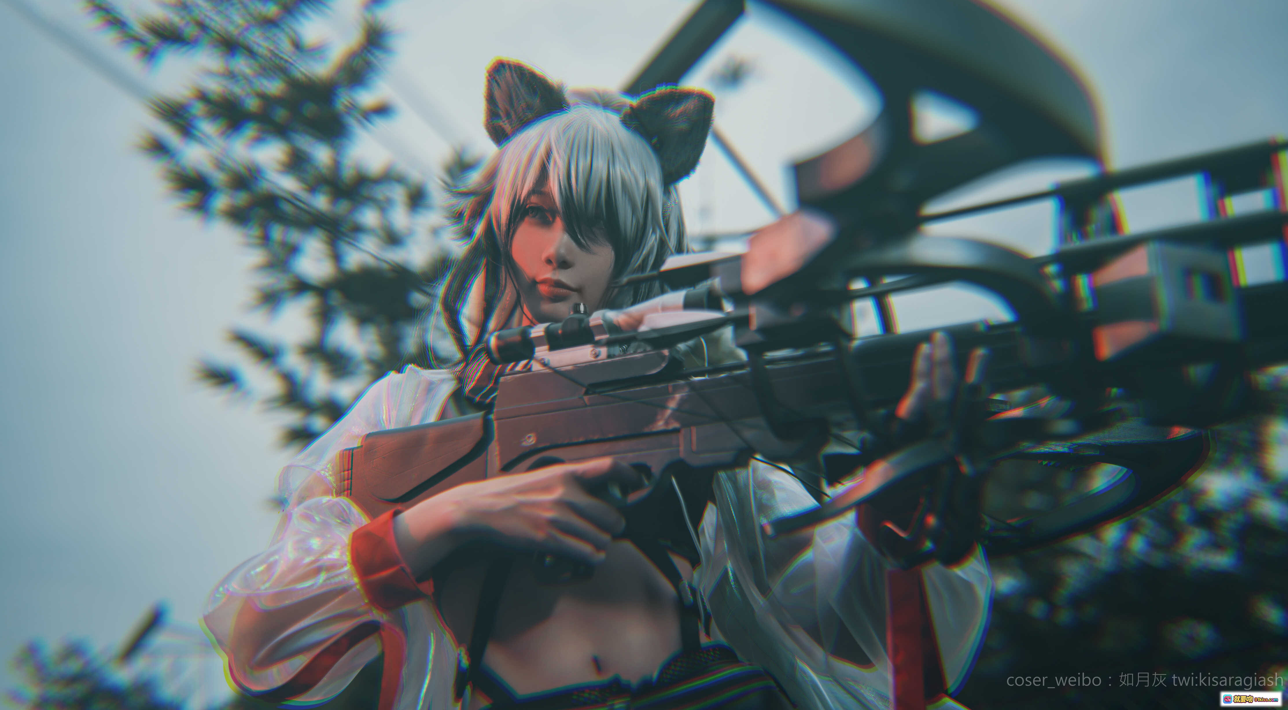 图片[5] - 如月灰NO.006明日方舟黑cos写真｜高还原度角色扮演｜精致妆容与服饰细节｜9P高清图集 - 就要吻