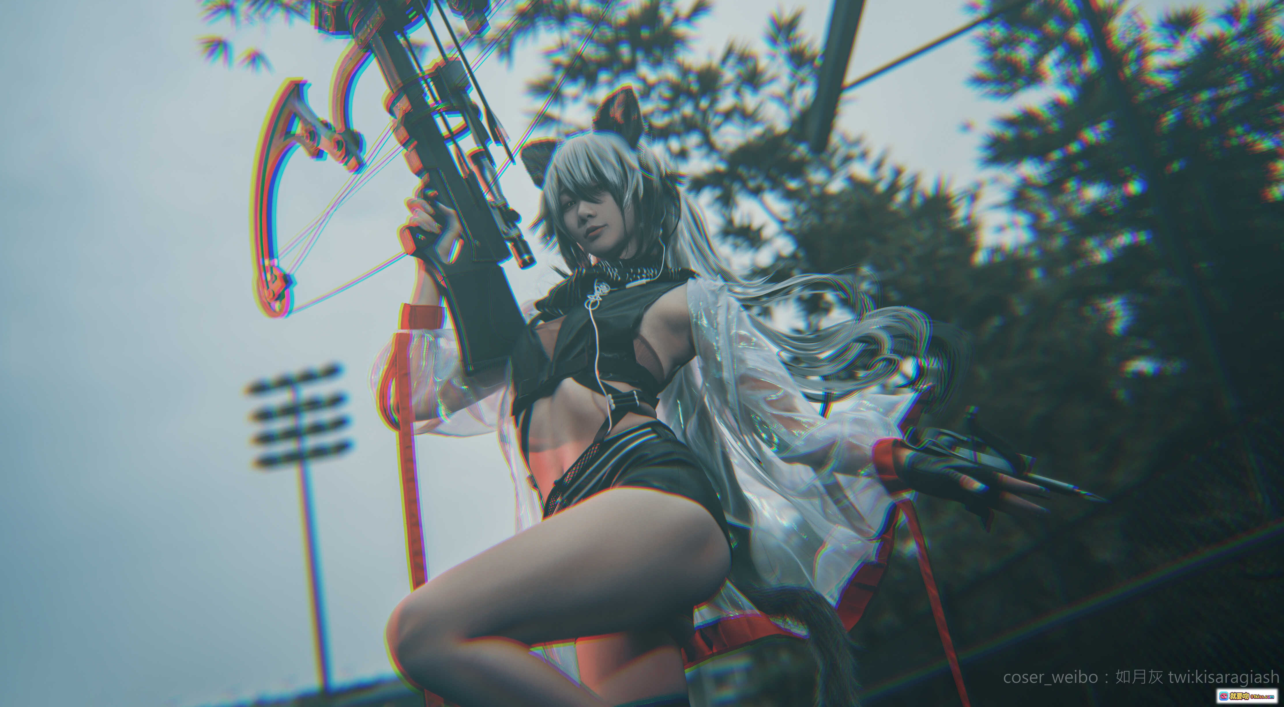 图片[7] - 如月灰NO.006明日方舟黑cos写真｜高还原度角色扮演｜精致妆容与服饰细节｜9P高清图集 - 就要吻