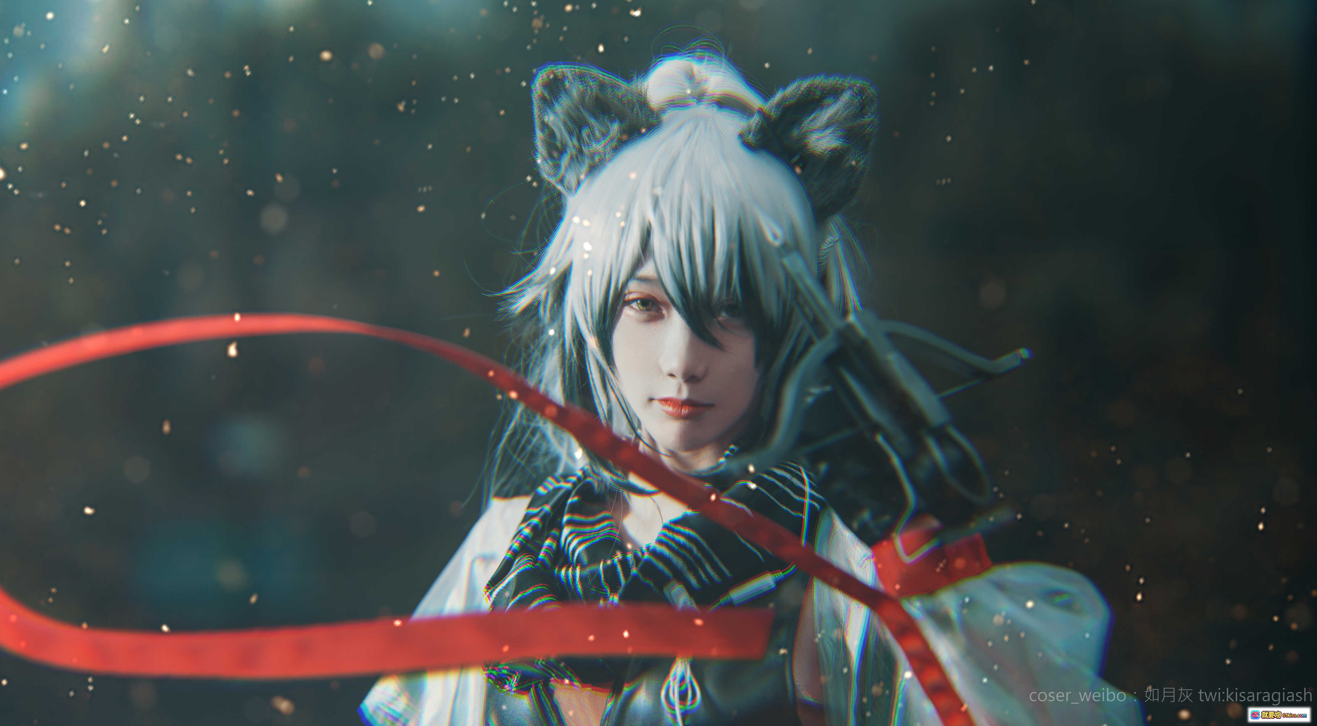 图片[9] - 如月灰NO.006明日方舟黑cos写真｜高还原度角色扮演｜精致妆容与服饰细节｜9P高清图集 - 就要吻