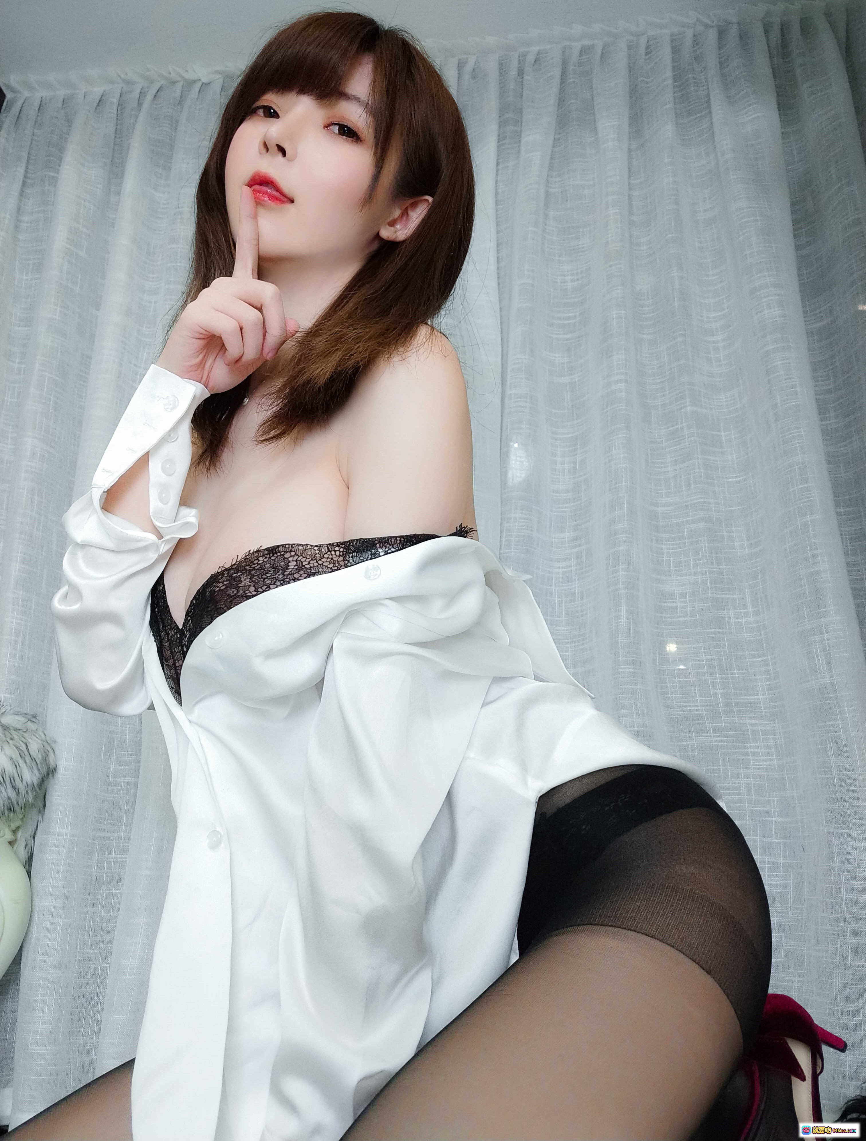 图片[6] - 一小央泽NO.043约会女友写真：白衬衫黑丝美腿性感私房照83P高清图集 - 就要吻