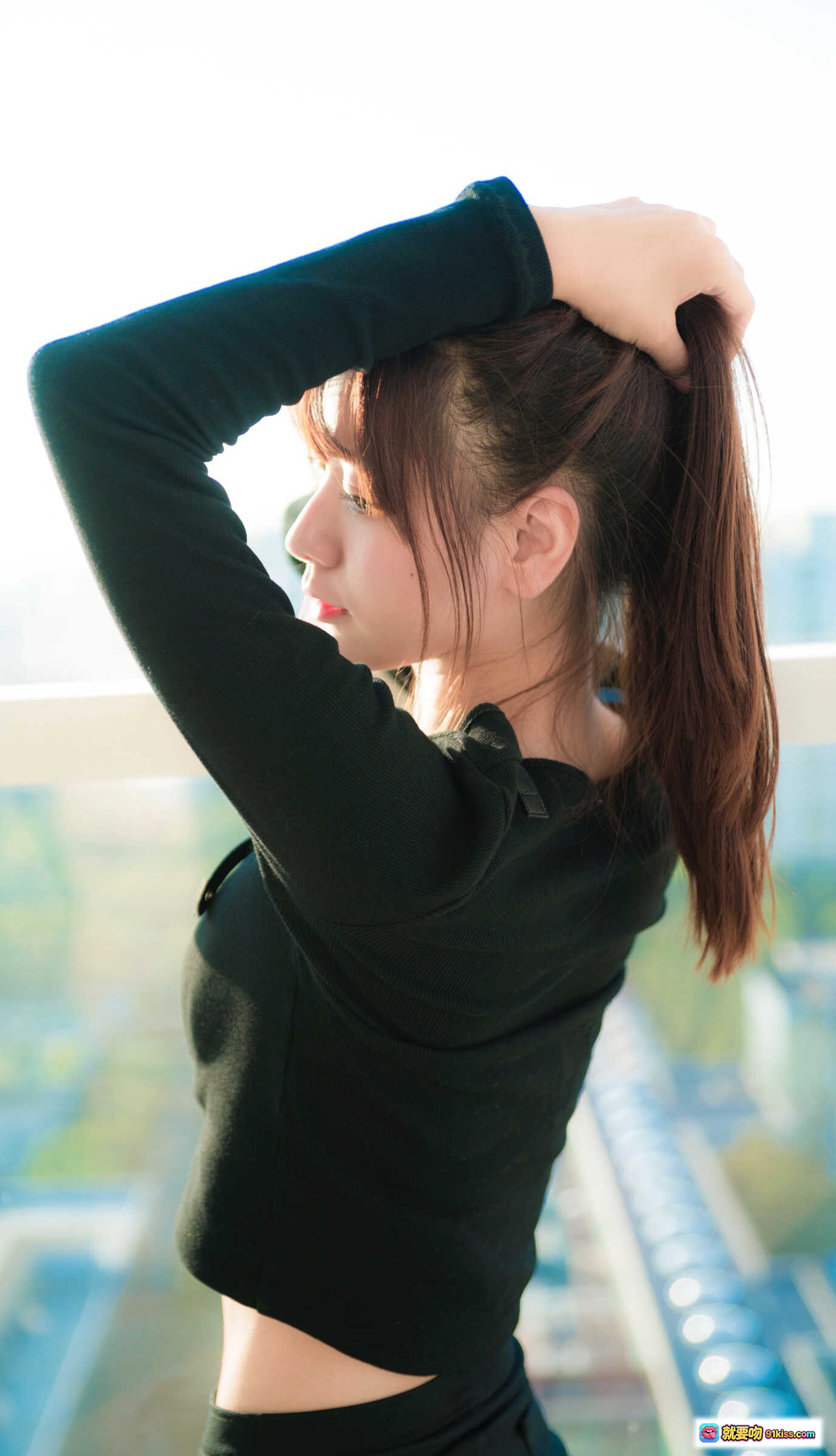 图片[6] - 陆卿卿NO.004提线木偶写真 | 黑丝高跟椅拍 | 城市天际窗景 | 优雅性感姿态 | 8P高清图集 - 就要吻