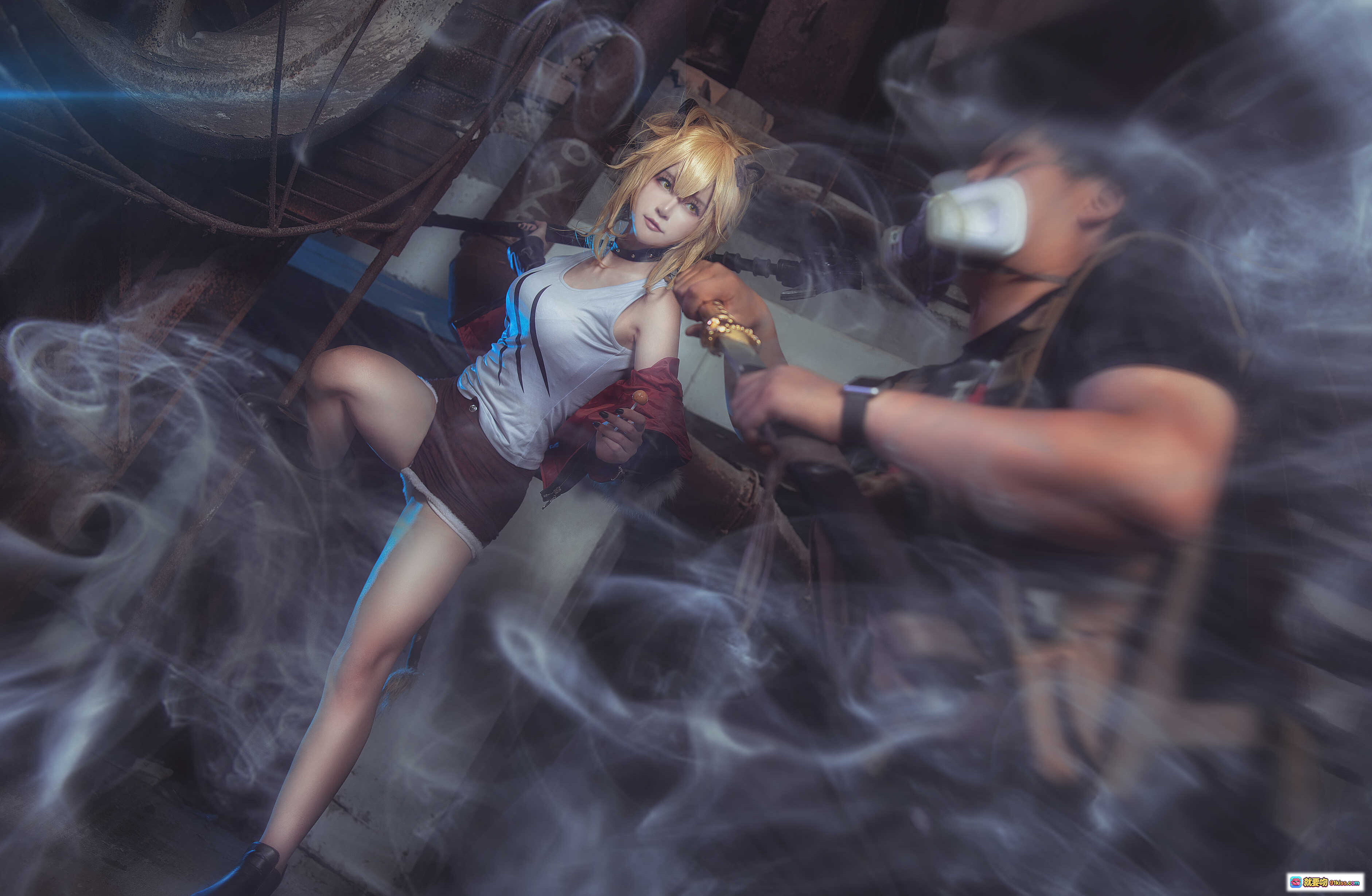 图片[7] - yui金鱼 NO.016 推进之王 Cosplay 精美写真 11P 233MB 工业风废墟场景 金发少女 机甲元素 暗黑系穿搭 高清壁纸级摄影 - 就要吻