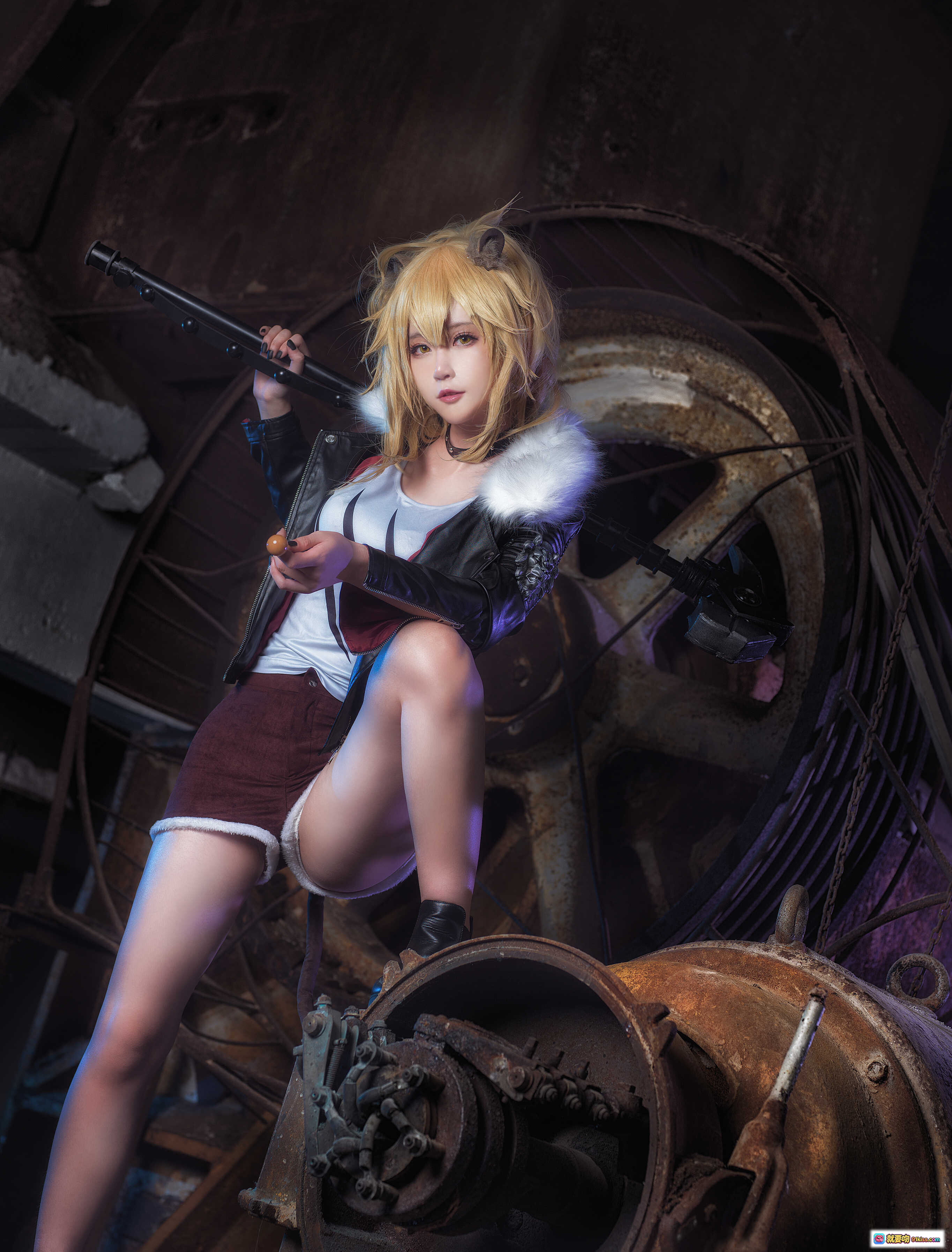 图片[4] - yui金鱼 NO.016 推进之王 Cosplay 精美写真 11P 233MB 工业风废墟场景 金发少女 机甲元素 暗黑系穿搭 高清壁纸级摄影 - 就要吻