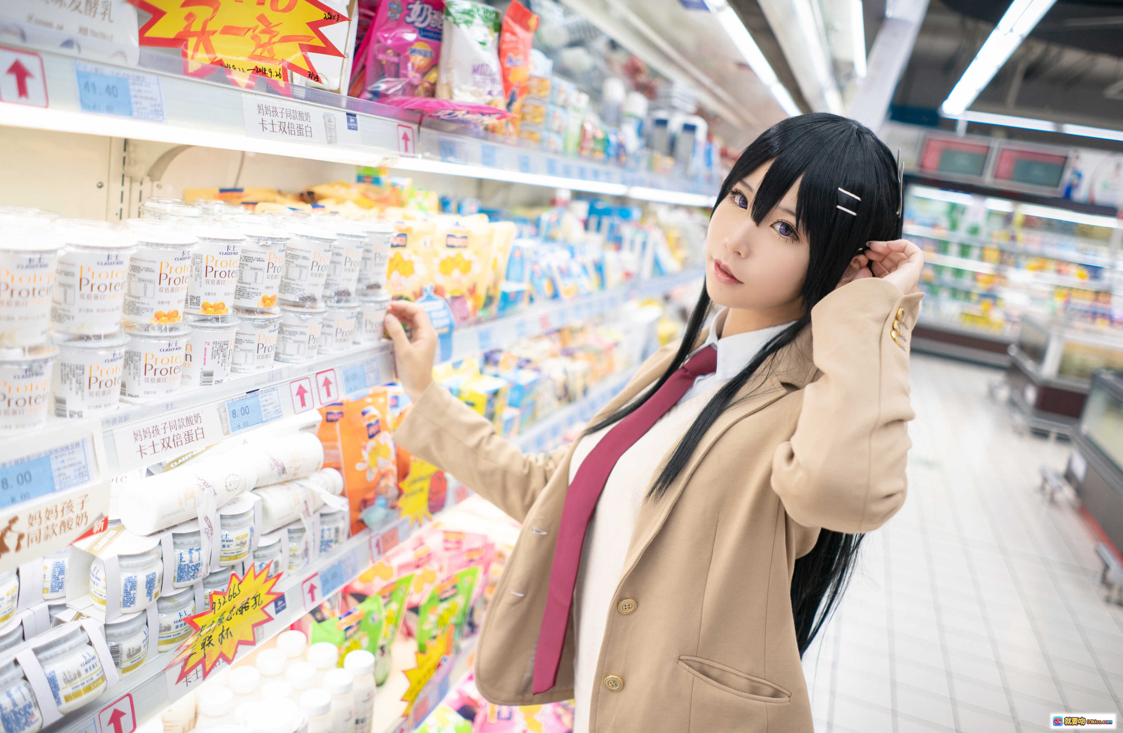 图片[8] - 爱老师兔女郎学姐写真集NO.022 8P高清图库 102M珍藏版 书架场景艺术摄影 - 就要吻