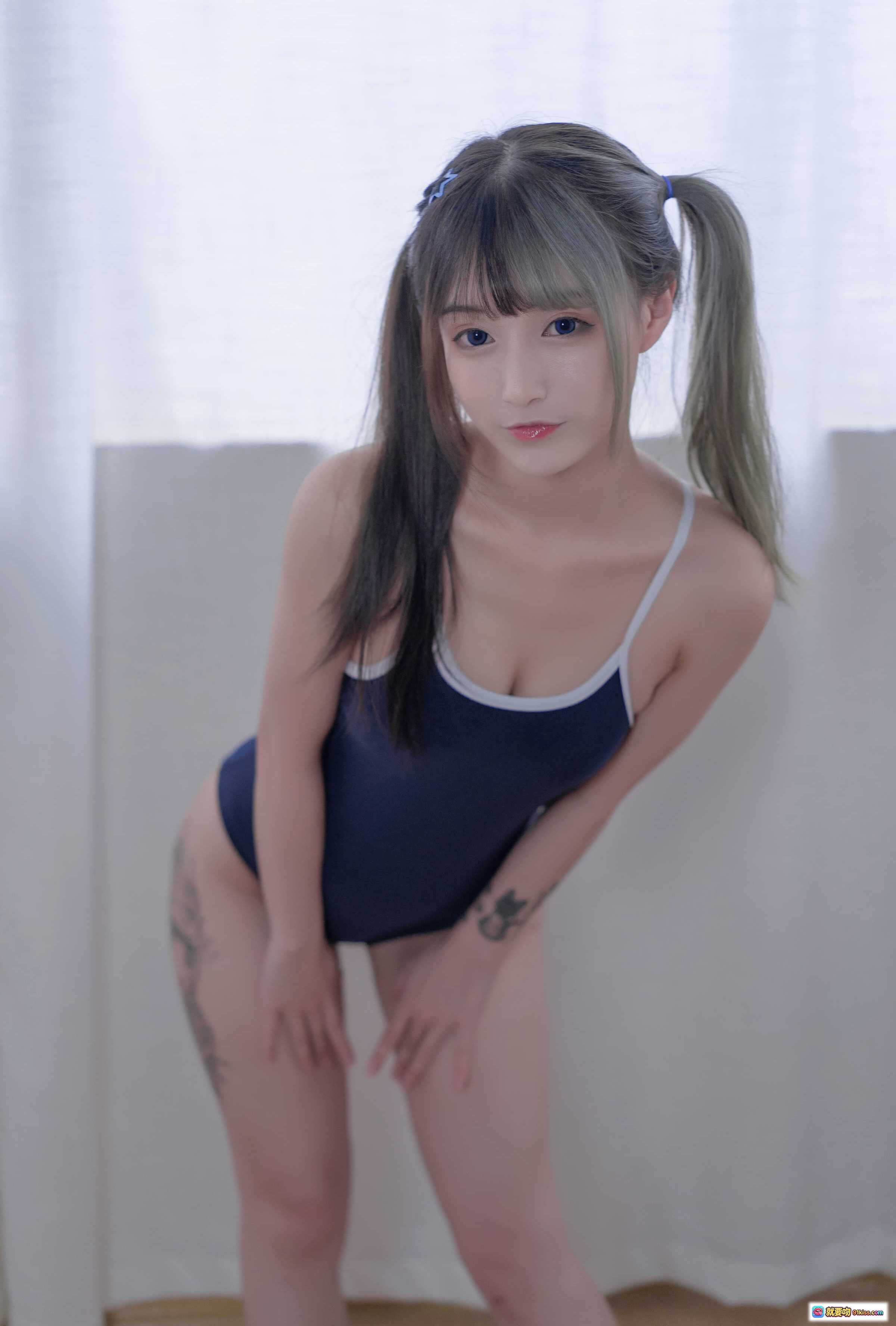 图片[1] - 铁板烧鬼舞w NO.019 制服本死库水写真 20P 225M 双马尾少女 纹身性感诱惑 室内私房摄影 - 就要吻