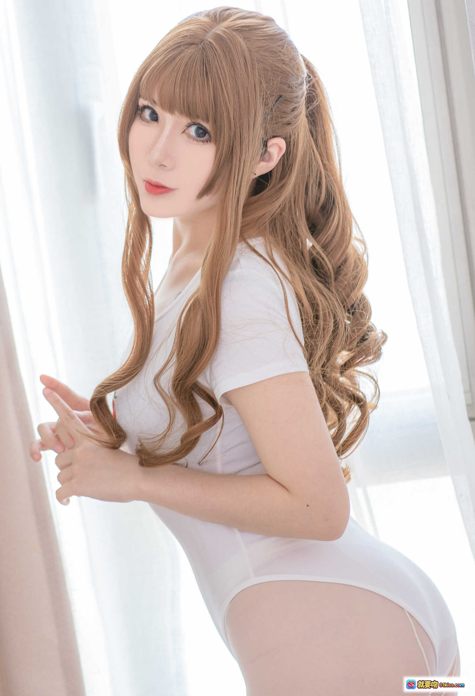 图片[7] - 羊大真人NO.006白色樱桃体操服写真 甜美长发少女浴缸私房照 清新自然白皙肌肤34P高清图集 - 就要吻