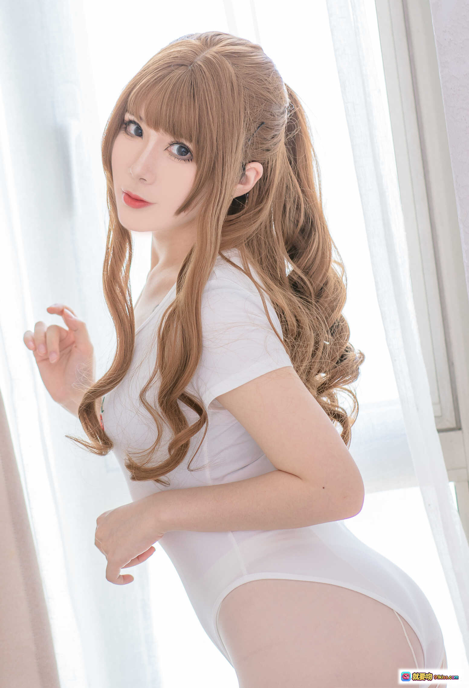 图片[9] - 羊大真人NO.006白色樱桃体操服写真 甜美长发少女浴缸私房照 清新自然白皙肌肤34P高清图集 - 就要吻