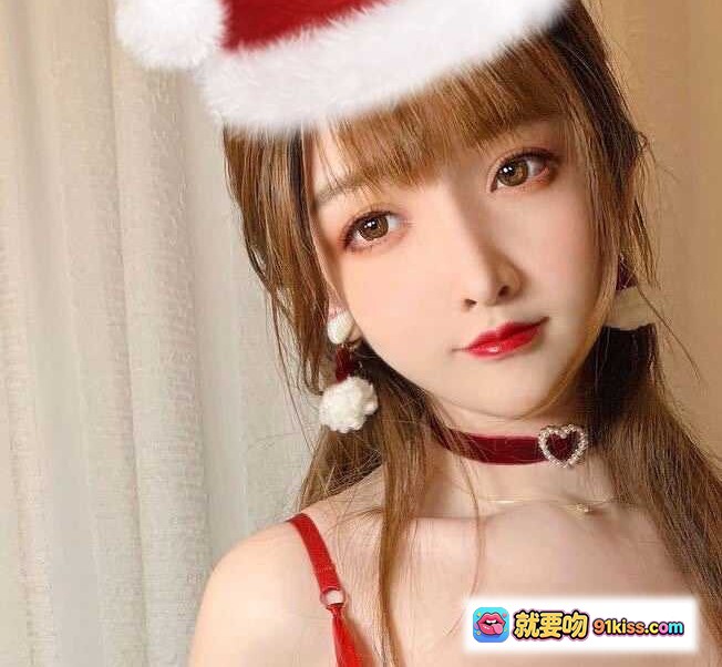 图片[5] - 小央泽NO.055圣诞写真｜白色毛衣+过膝袜+高跟鞋｜甜美性感自拍镜前美照 - 就要吻