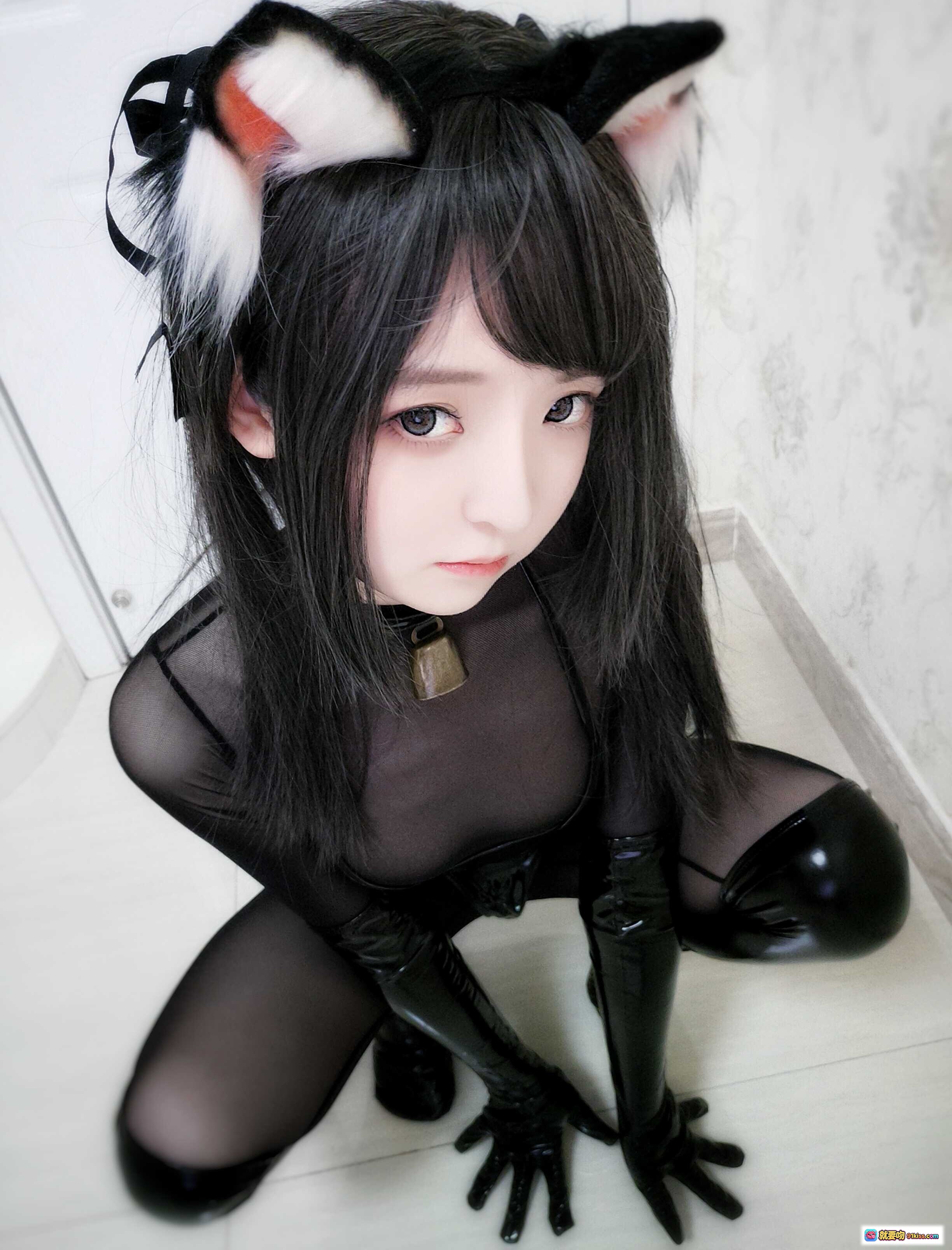 图片[1] - 小央泽NO.007黑猫巧克力派cosplay写真|猫耳黑丝乳胶手套性感造型34P高清图集 - 就要吻