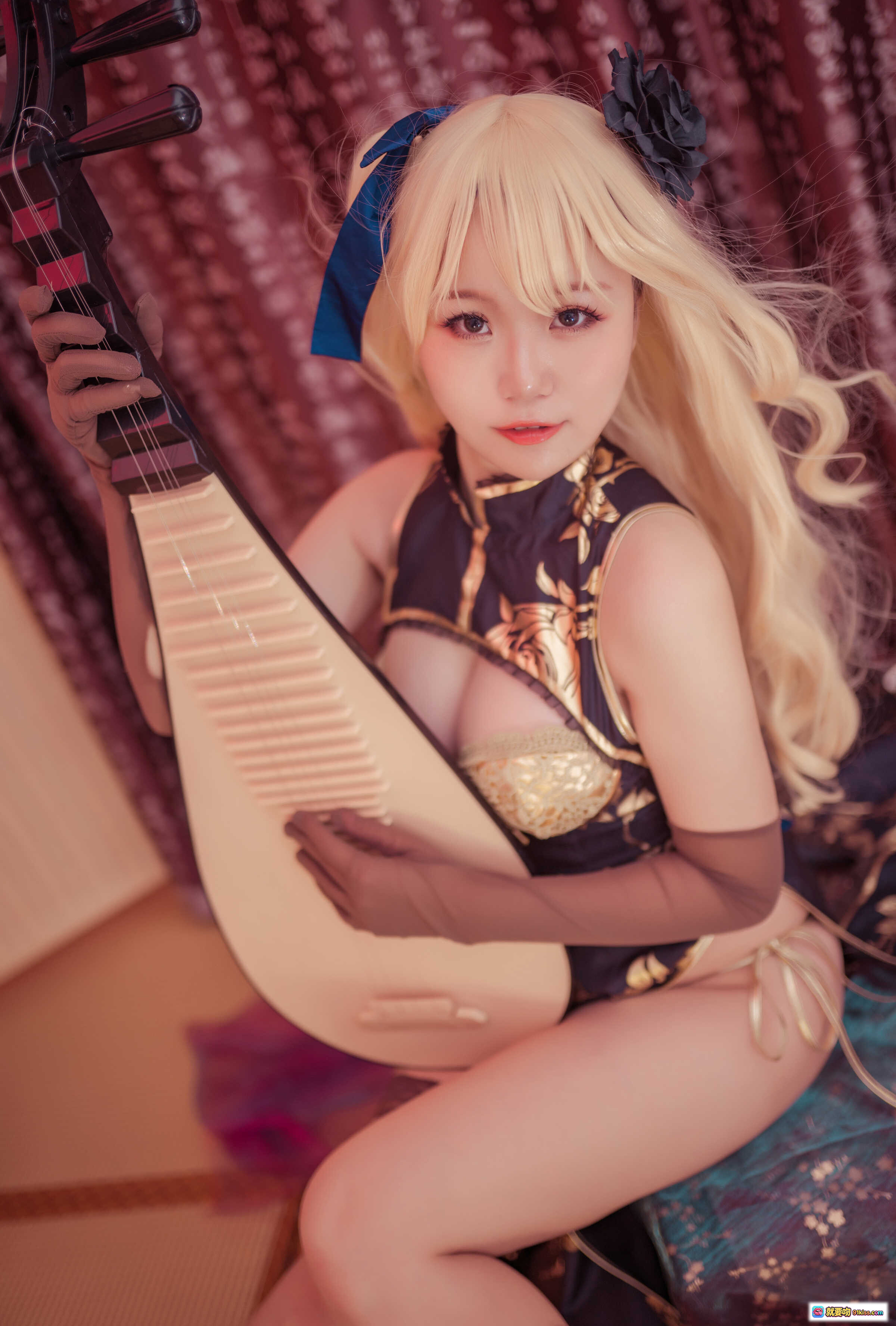 图片[3] - Yoko宅夏NO.014金莲写真集 24P323MB 黑金旗袍蕾丝内衣 性感美腿丝袜 日系私房摄影 高清无水印图包 - 就要吻