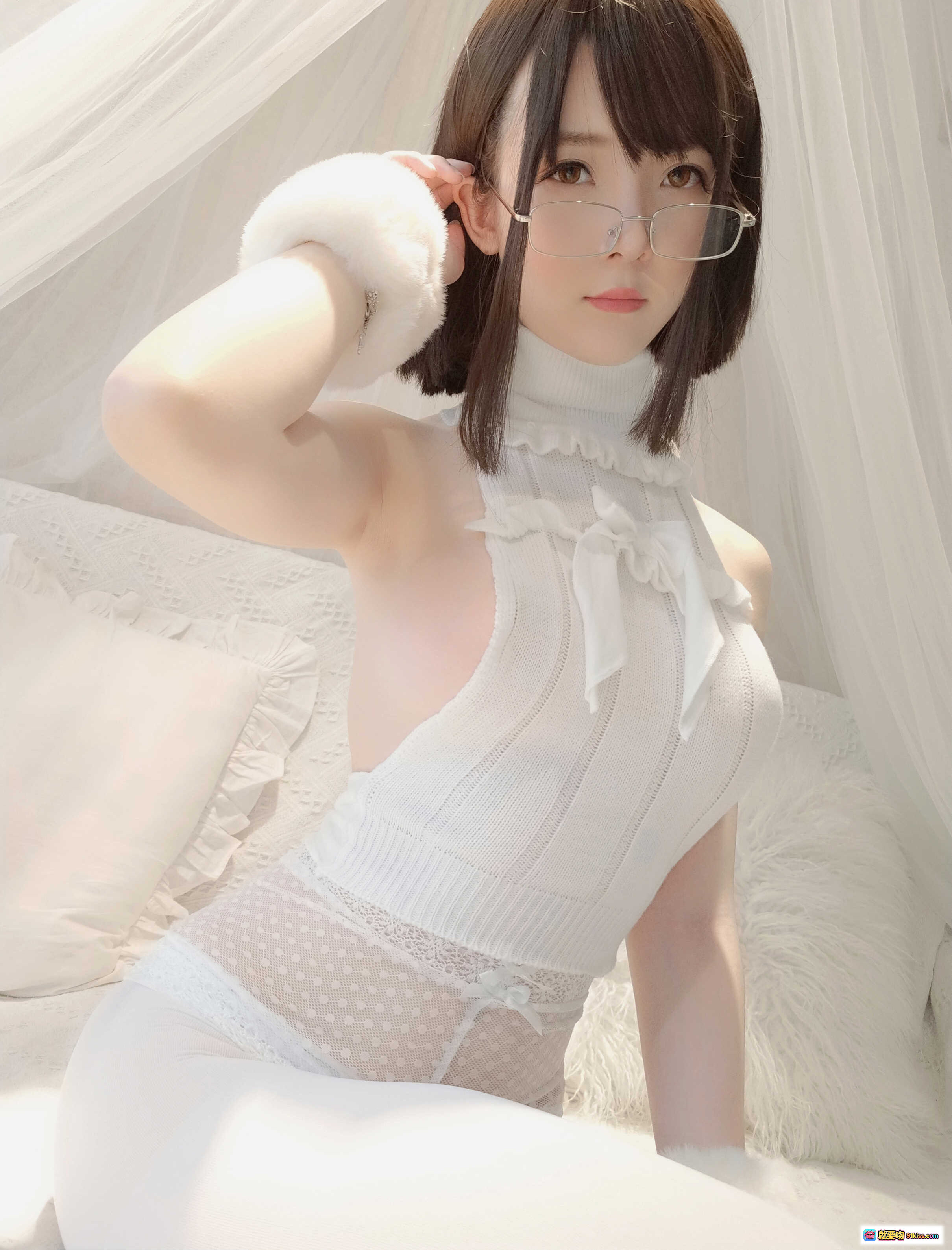 图片[5] - 一小央泽NO.042糯米元宵写真集｜白毛衣眼镜少女｜温柔日系风｜高清102P｜甜美治愈系穿搭 - 就要吻