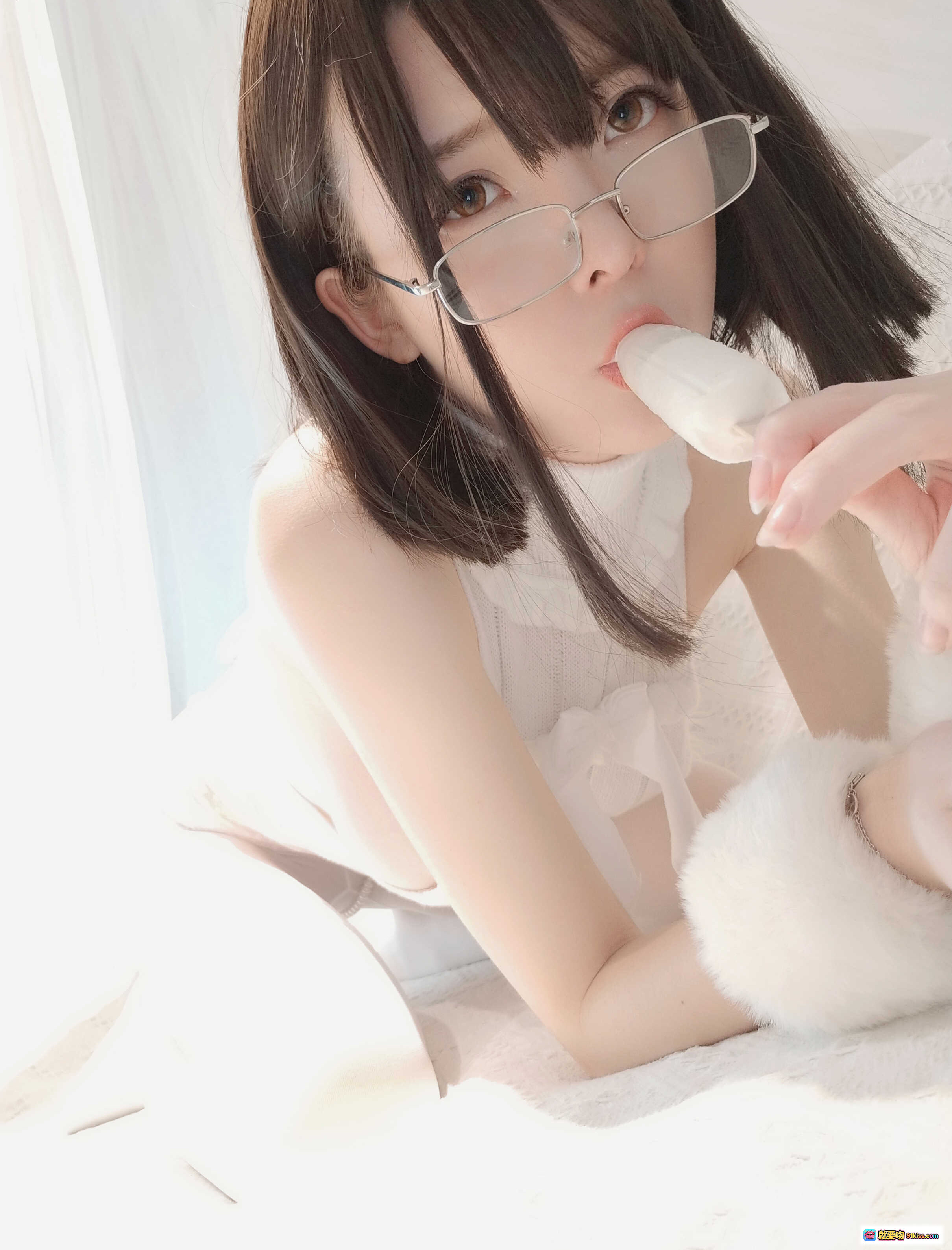 图片[9] - 一小央泽NO.042糯米元宵写真集｜白毛衣眼镜少女｜温柔日系风｜高清102P｜甜美治愈系穿搭 - 就要吻