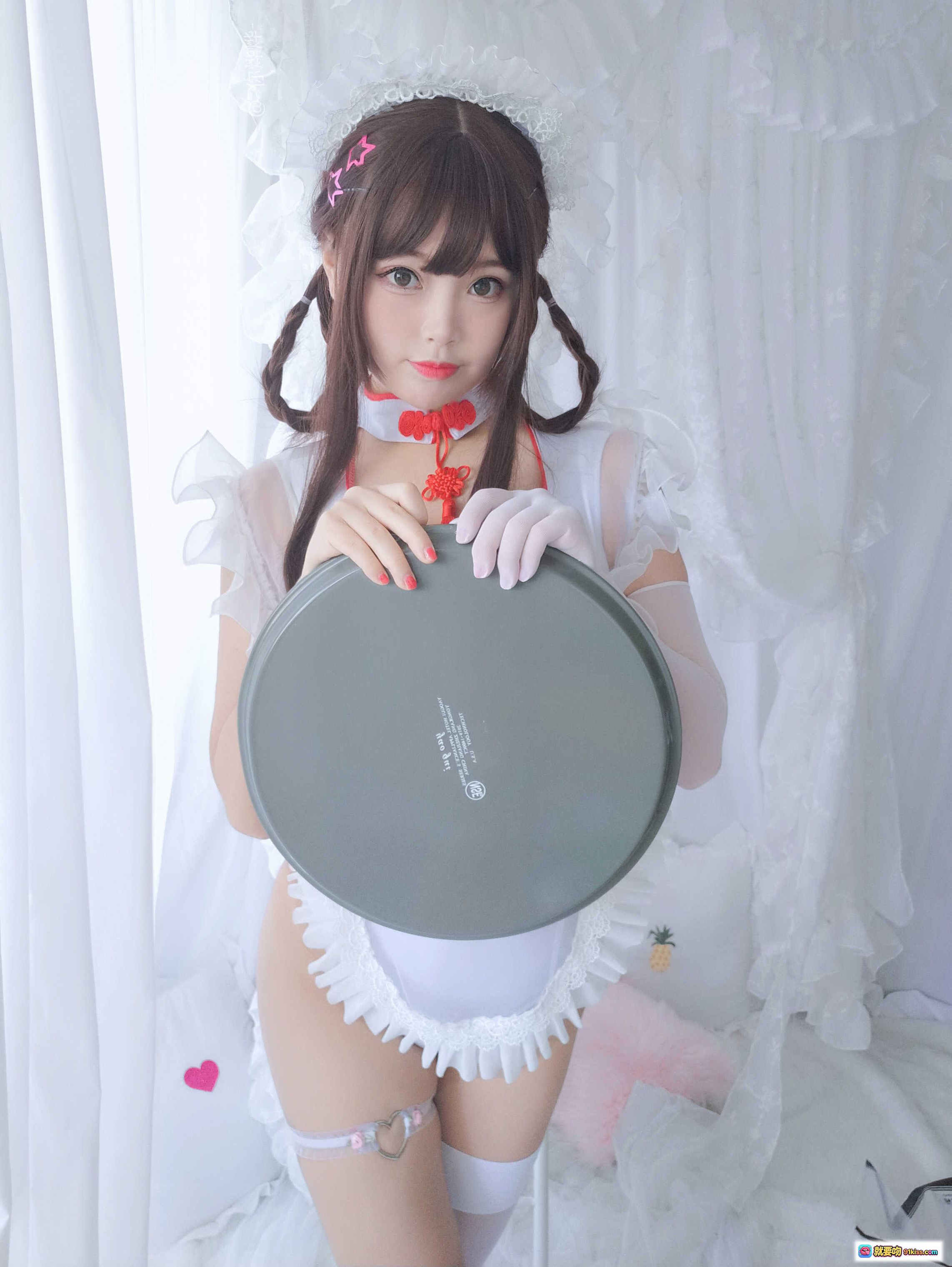 图片[9] - 白烨VOL.015秀色可餐写真集 白色蕾丝女仆装 双马尾甜妹 甜美性感私房照 72P高清图集 - 就要吻