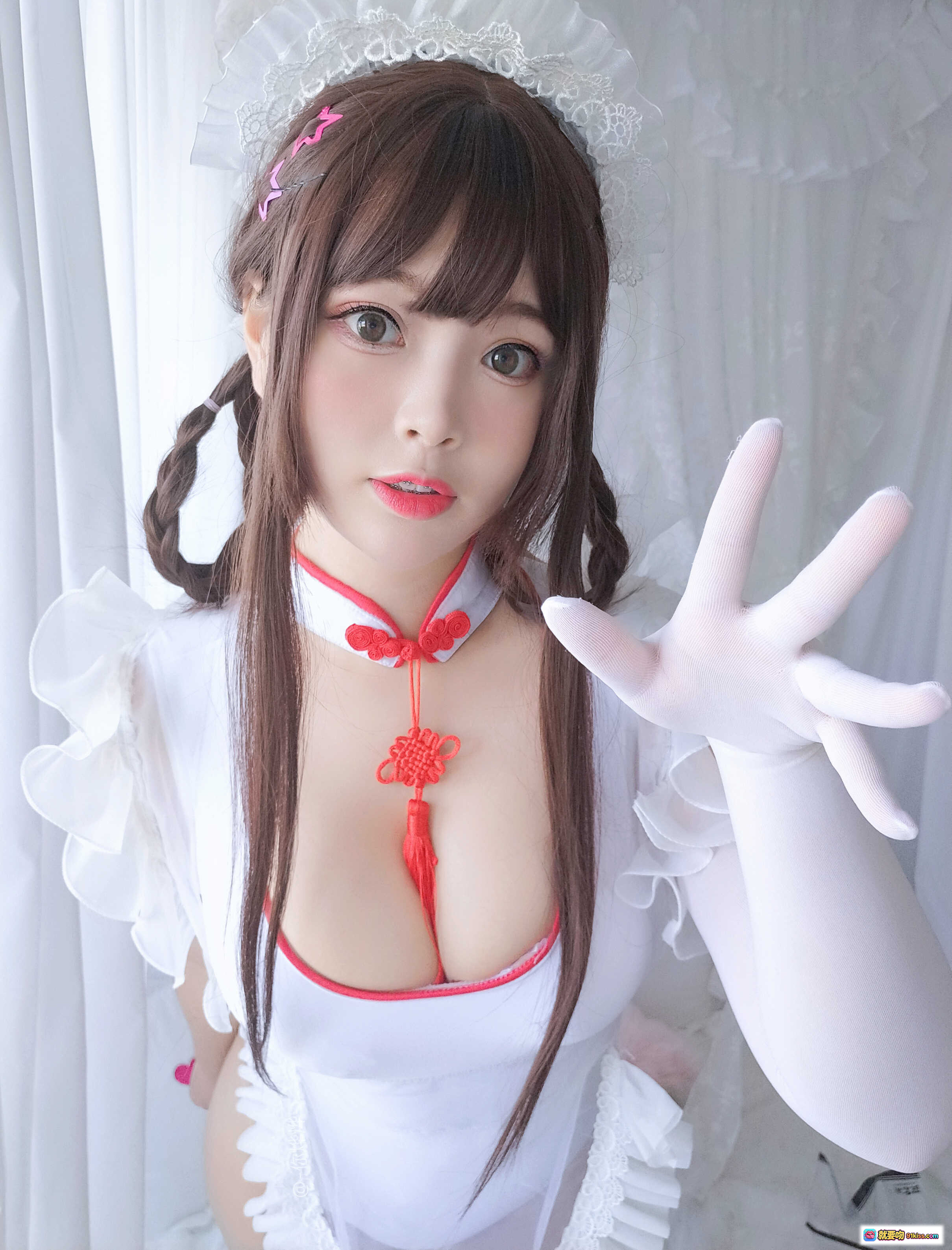 图片[3] - 白烨VOL.015秀色可餐写真集 白色蕾丝女仆装 双马尾甜妹 甜美性感私房照 72P高清图集 - 就要吻