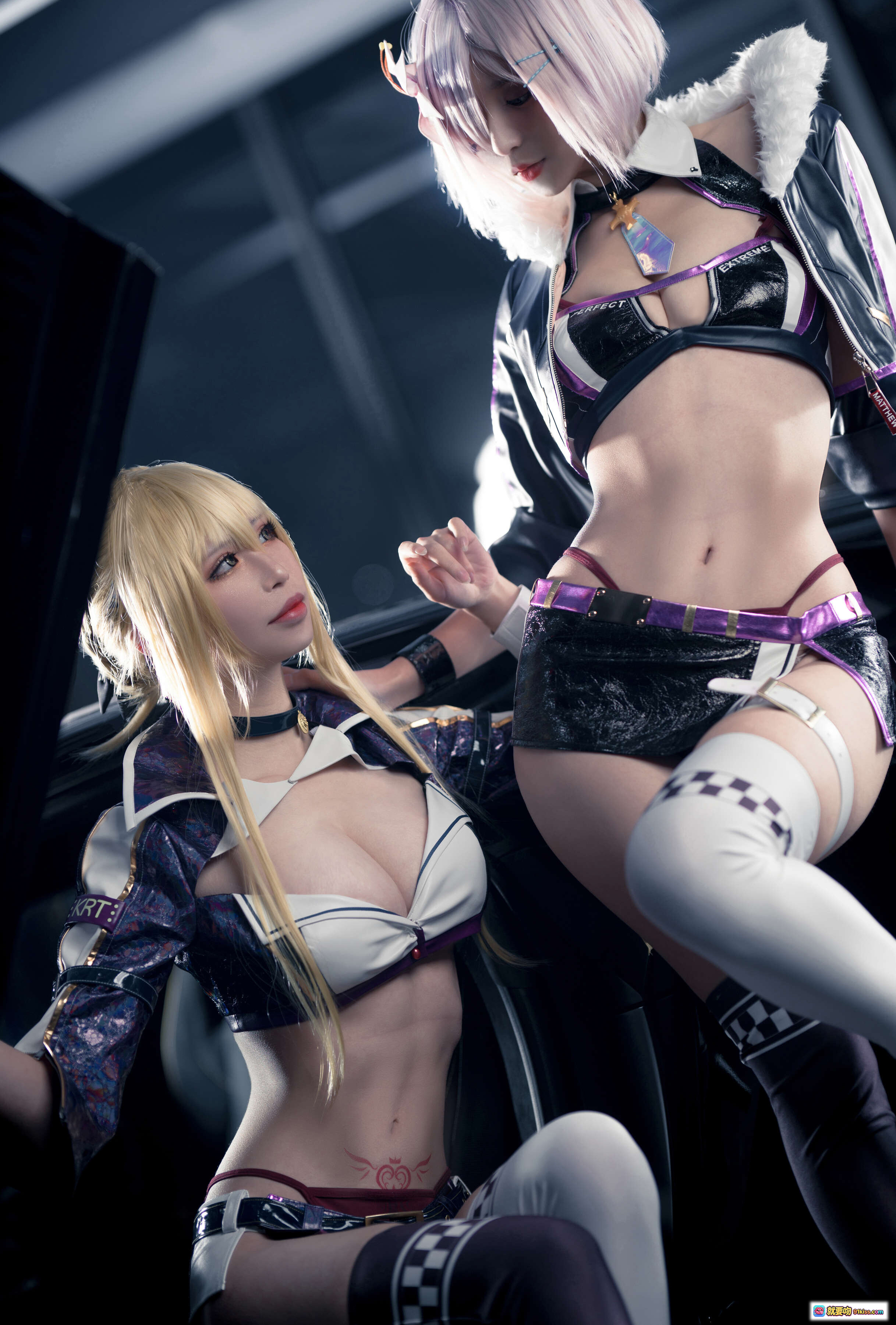 图片[5] - 爱老师玛修黑枪呆同人赛车写真 | 36P高清美图 | 赛车女郎造型 | 时尚性感穿搭 | 黑色跑车背景 - 就要吻