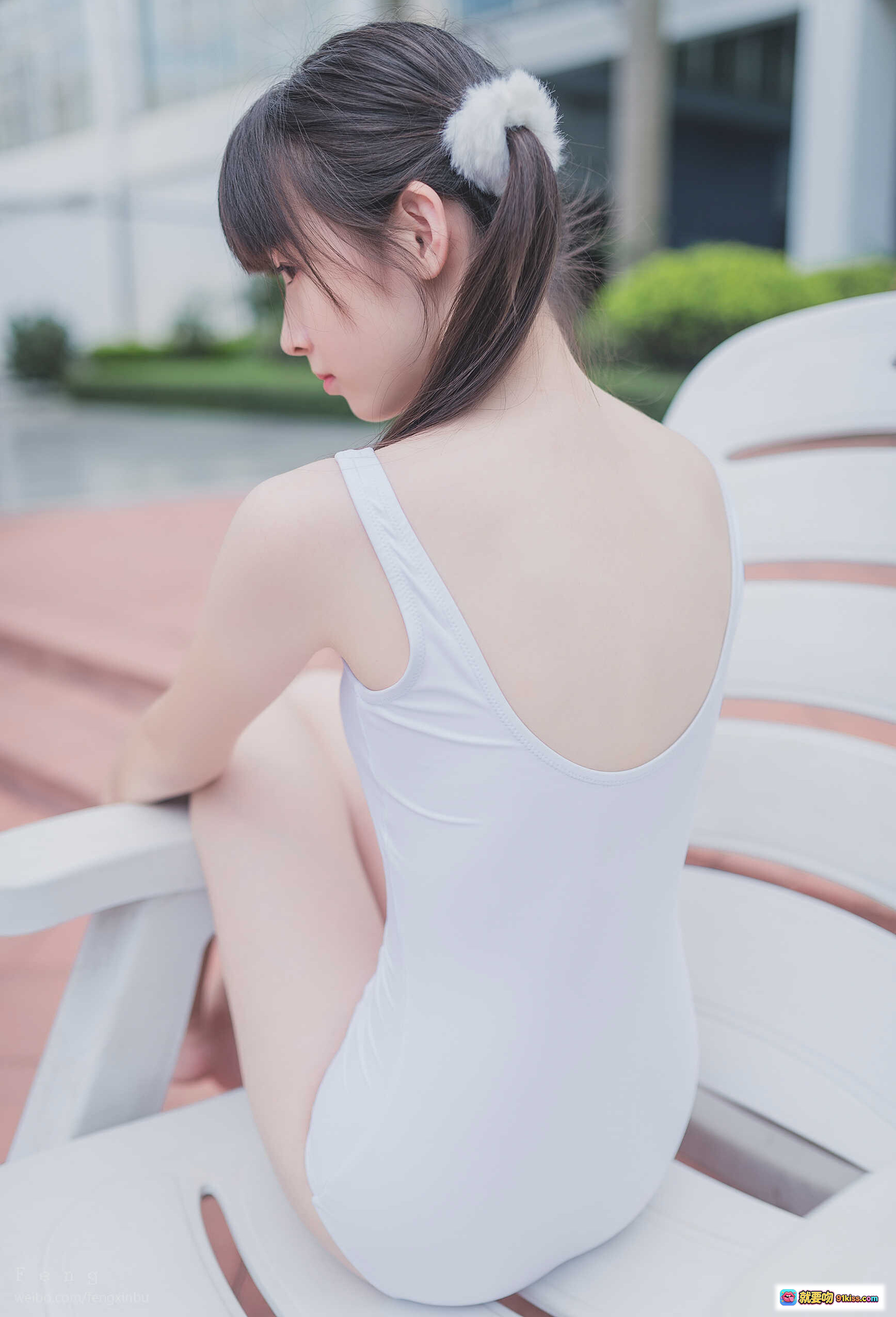 图片[8] - 祖木子NO.012泳边白丝写真 29P42MB 白色丝袜美腿特写 坐姿性感私房照 清新户外风格 - 就要吻