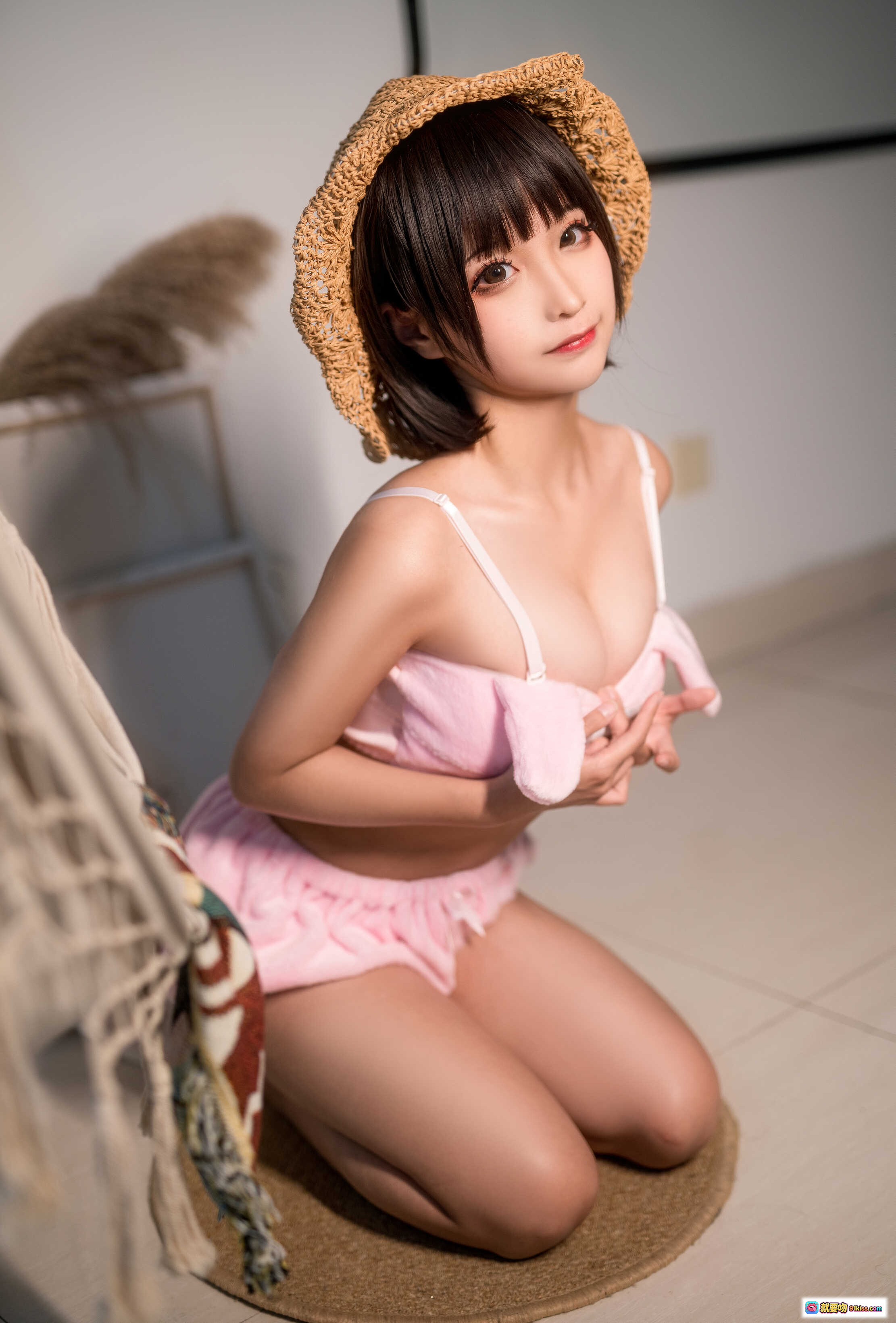 图片[8] - 蠢沫沫NO.055佩蒂睡衣写真 甜美粉色内衣少女风私房美图40P高清摄影 - 就要吻