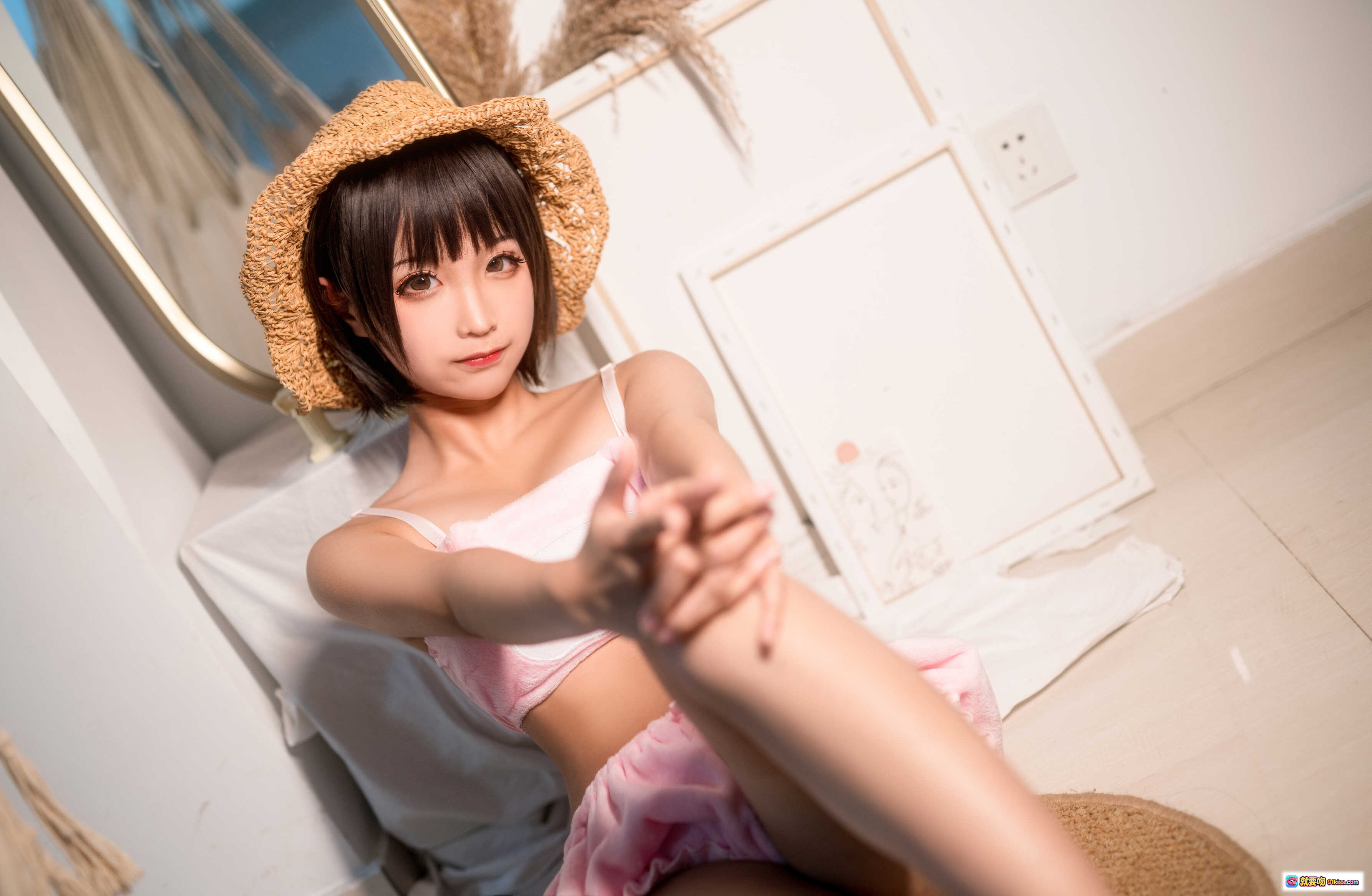 图片[3] - 蠢沫沫NO.055佩蒂睡衣写真 甜美粉色内衣少女风私房美图40P高清摄影 - 就要吻