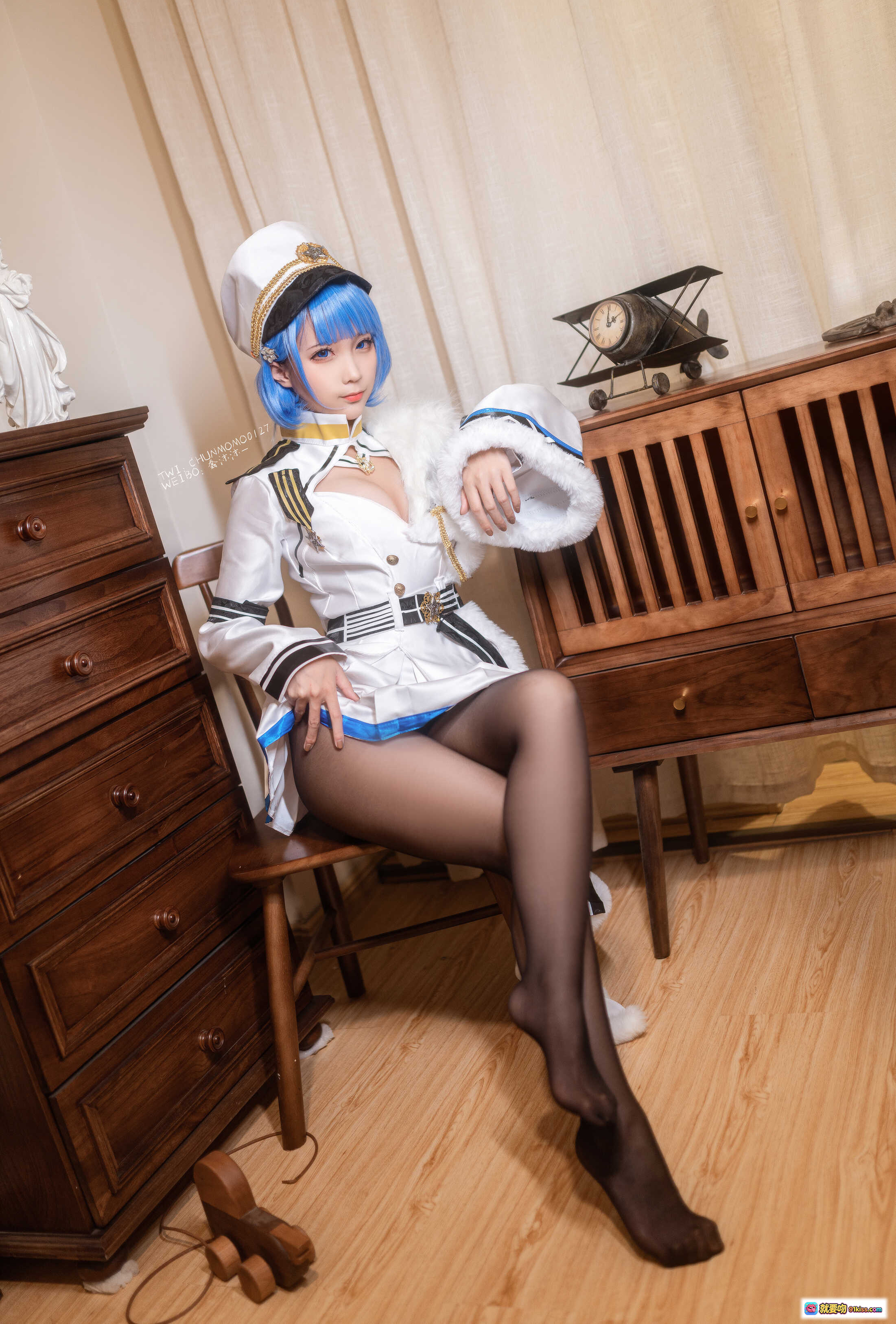 图片[3] - 蠢沫沫NO.087恰巴耶夫原皮黑丝美腿特写 40P高清写真 丝袜诱惑居家私房摄影 - 就要吻