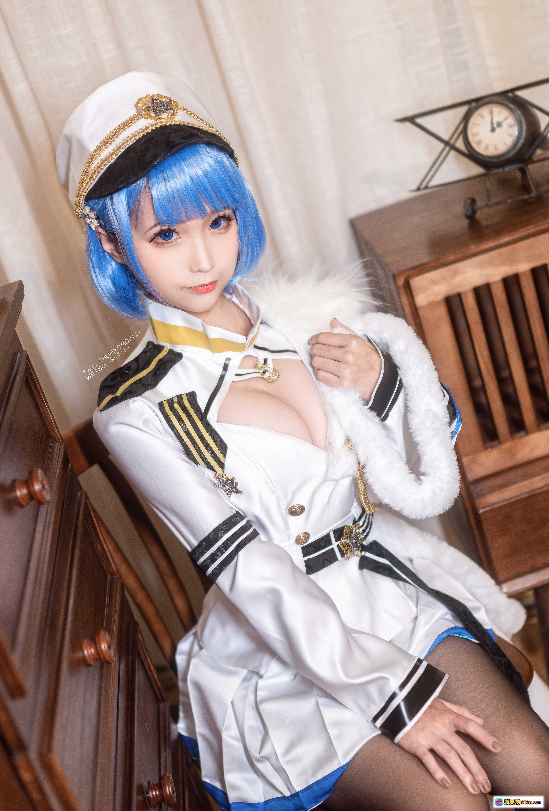 图片[5] - 蠢沫沫NO.087恰巴耶夫原皮黑丝美腿特写 40P高清写真 丝袜诱惑居家私房摄影 - 就要吻