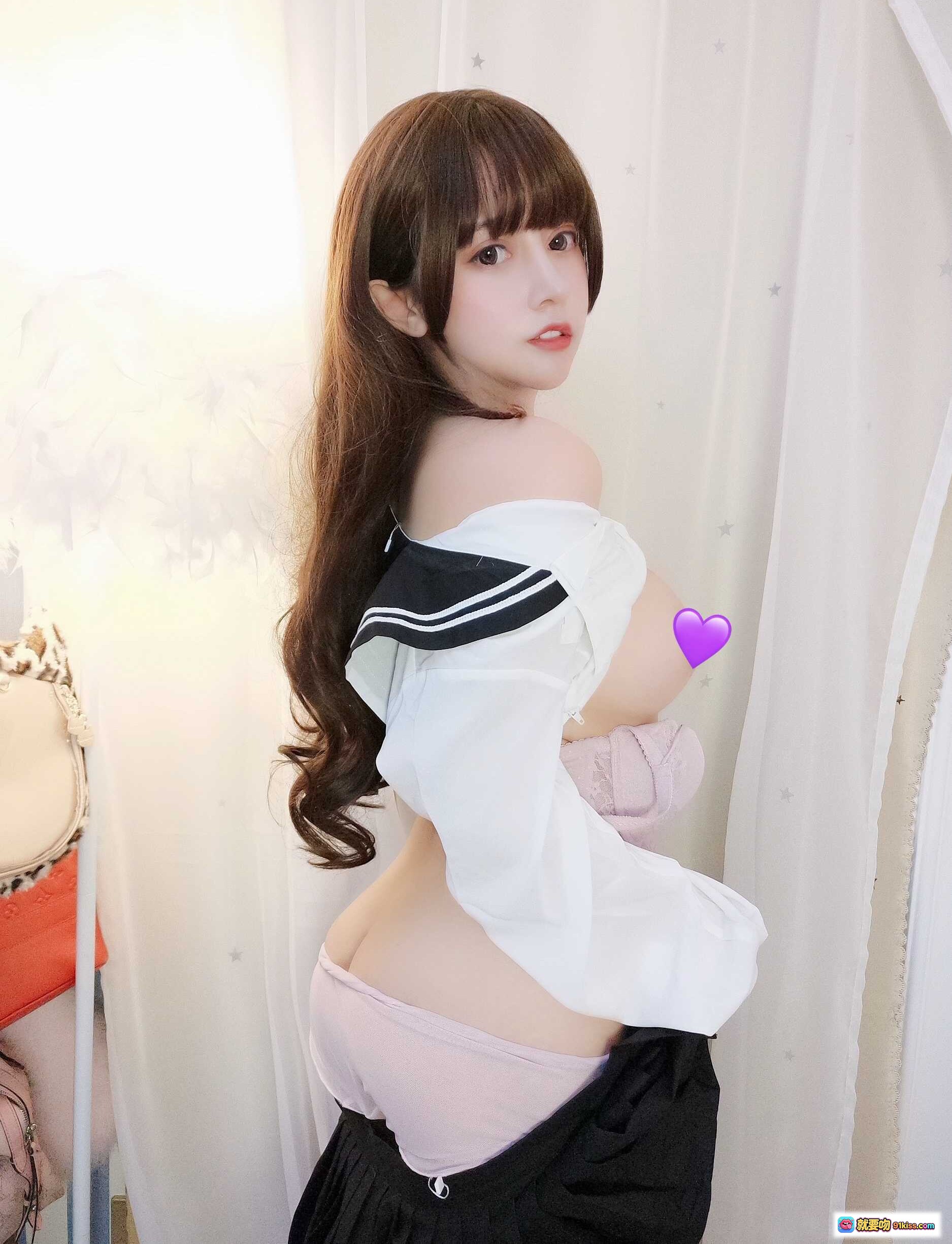 图片[6] - 过期米线线喵004米线JK制服美臀写真36P高清图集粉嫩内裤白丝诱惑背影杀 - 就要吻