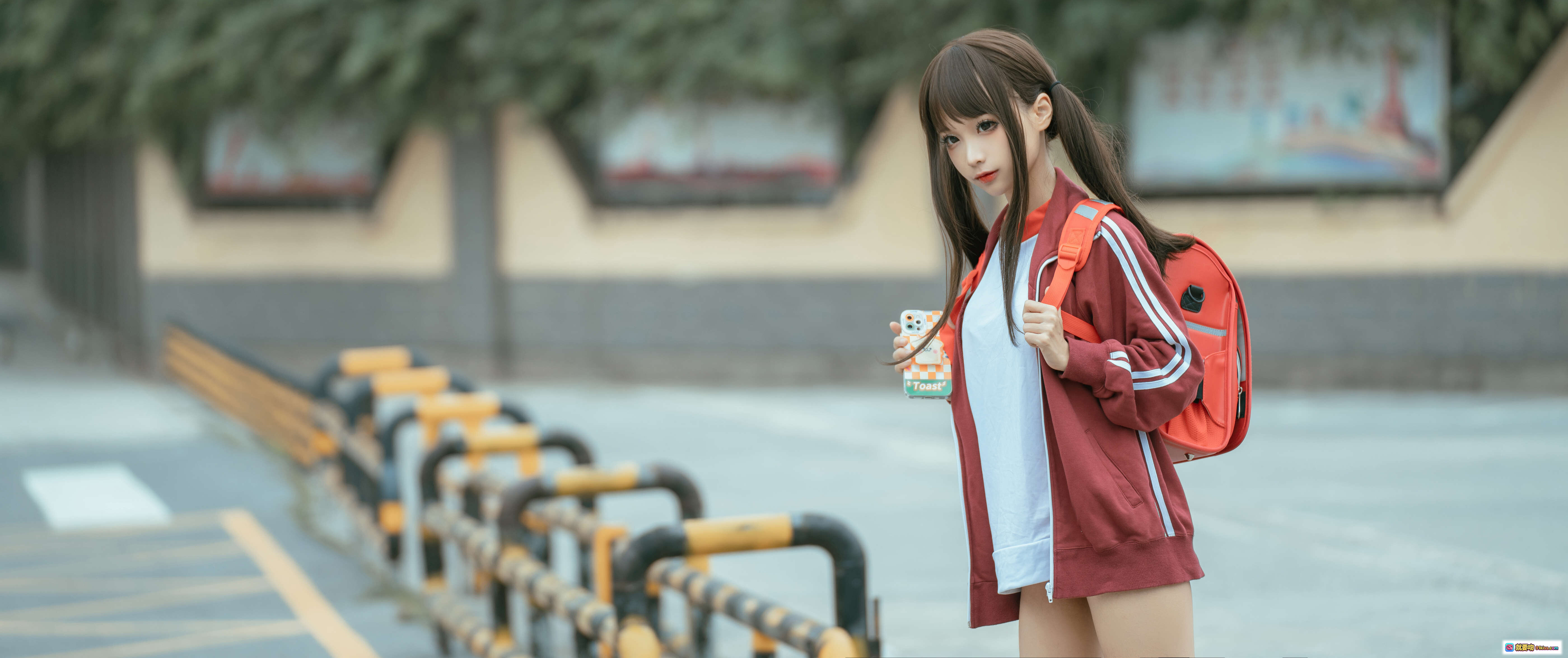 图片[2] - 蠢沫沫NO.118叫兽的恶作剧Ⅳ校园风少女街拍写真 194P高清图集 白袜红书包青春活力场景 - 就要吻