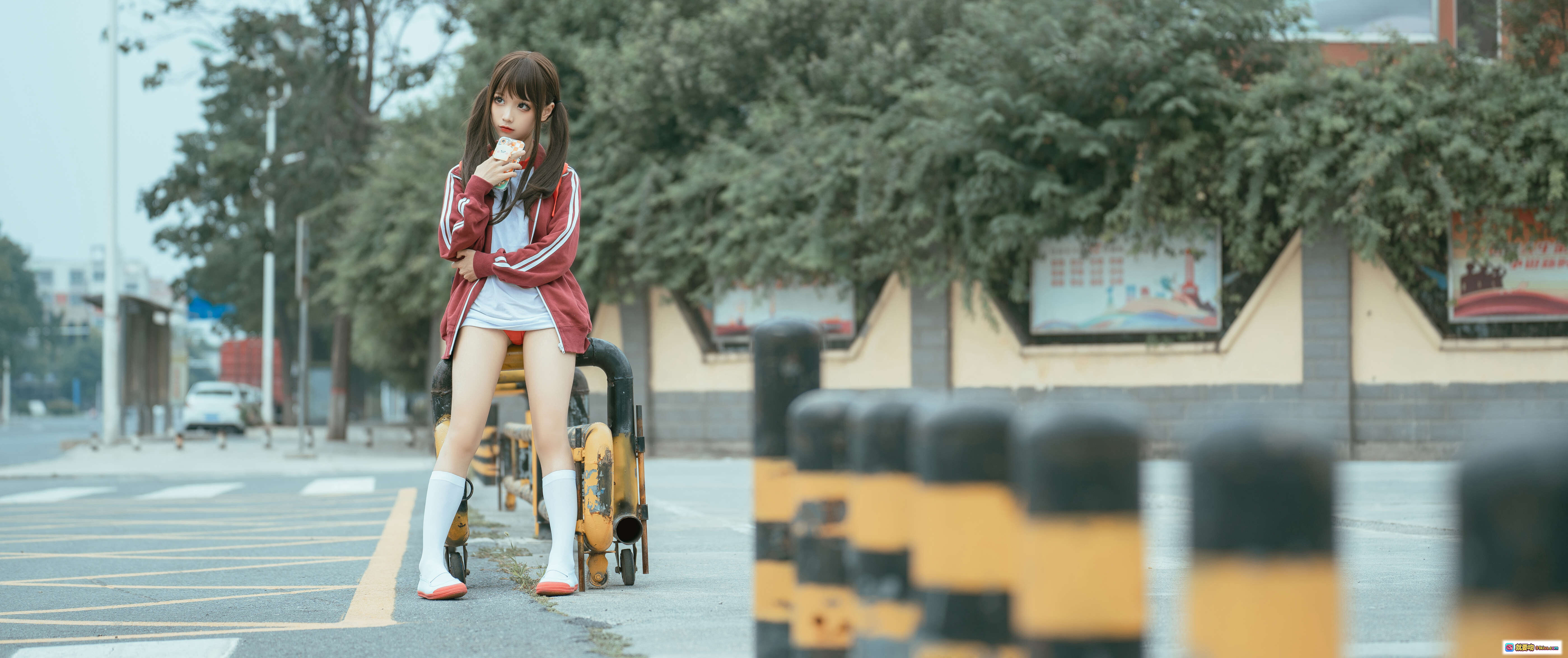 图片[10] - 蠢沫沫NO.118叫兽的恶作剧Ⅳ校园风少女街拍写真 194P高清图集 白袜红书包青春活力场景 - 就要吻