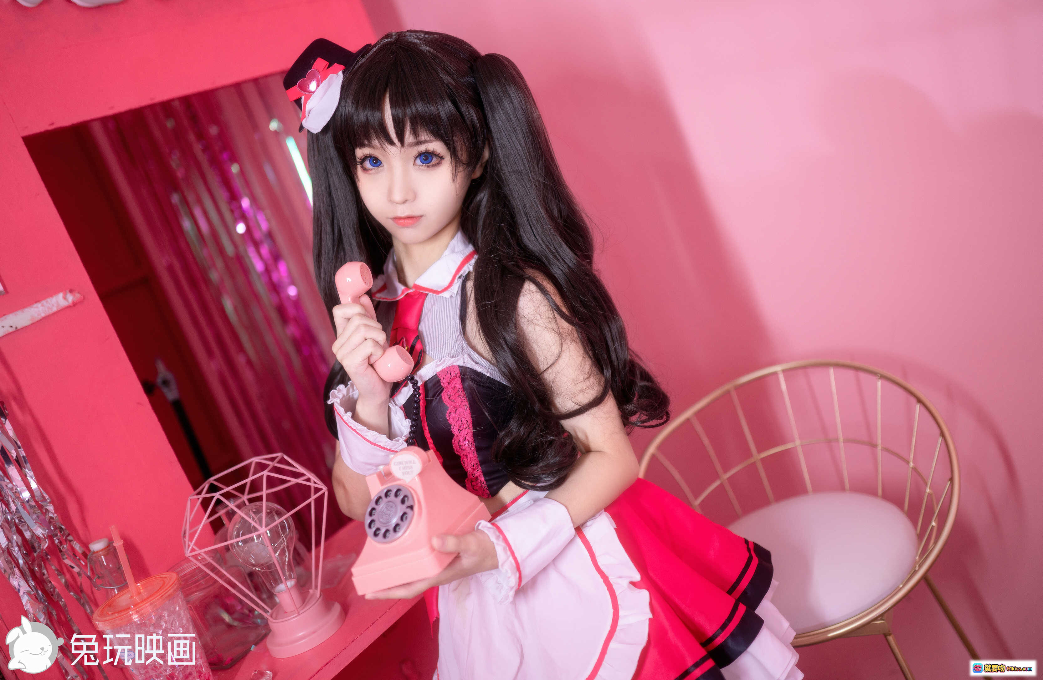 图片[10] - 蠢沫沫NO.078女仆凛写真集｜黑丝高跟美腿+粉色系女仆装+蕾丝边饰+甜酷风格+40P高清图集 - 就要吻