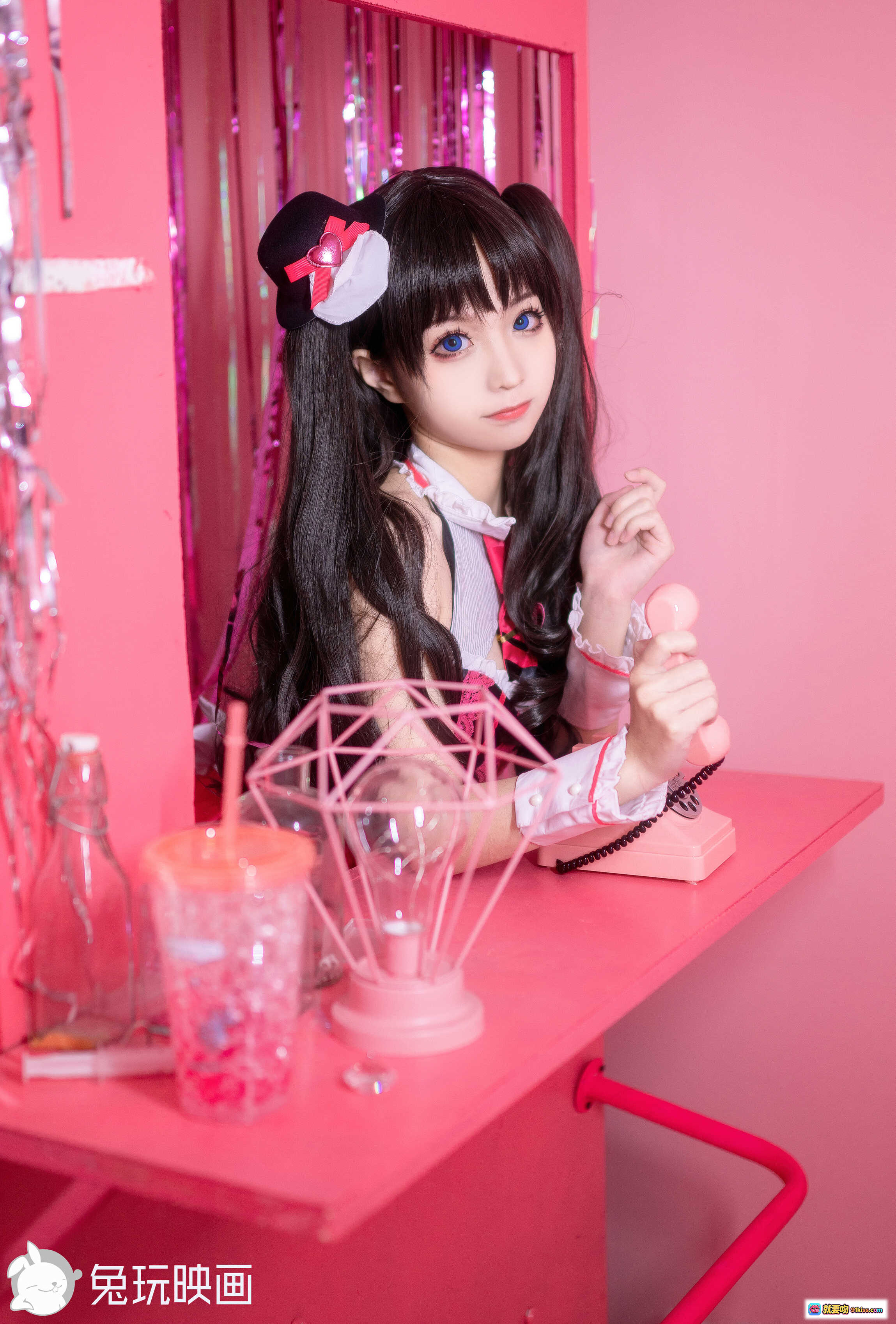 图片[3] - 蠢沫沫NO.078女仆凛写真集｜黑丝高跟美腿+粉色系女仆装+蕾丝边饰+甜酷风格+40P高清图集 - 就要吻