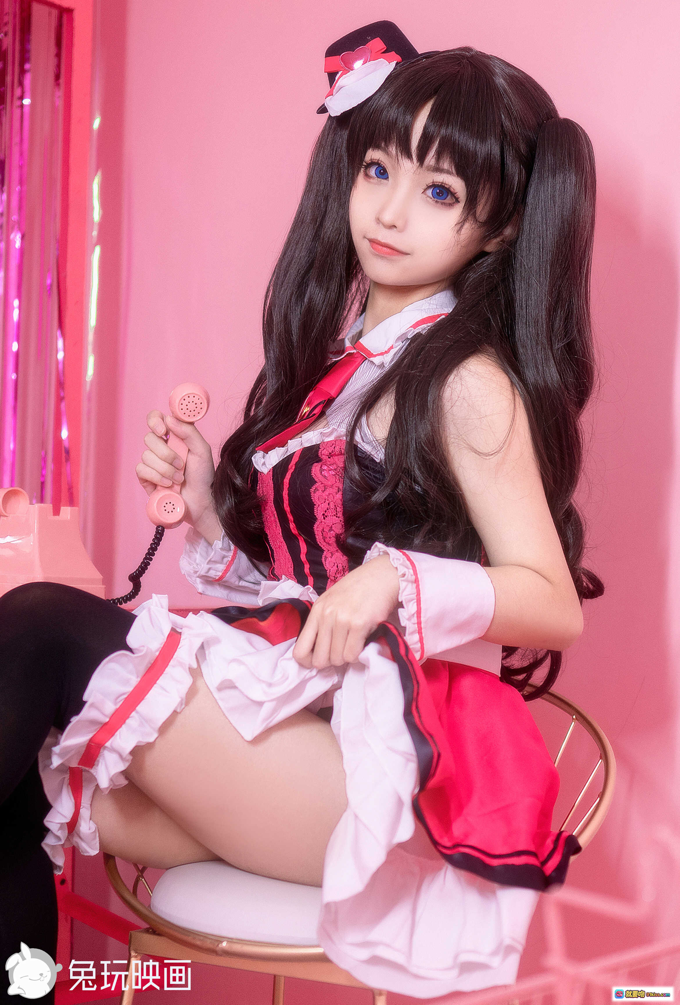 图片[5] - 蠢沫沫NO.078女仆凛写真集｜黑丝高跟美腿+粉色系女仆装+蕾丝边饰+甜酷风格+40P高清图集 - 就要吻