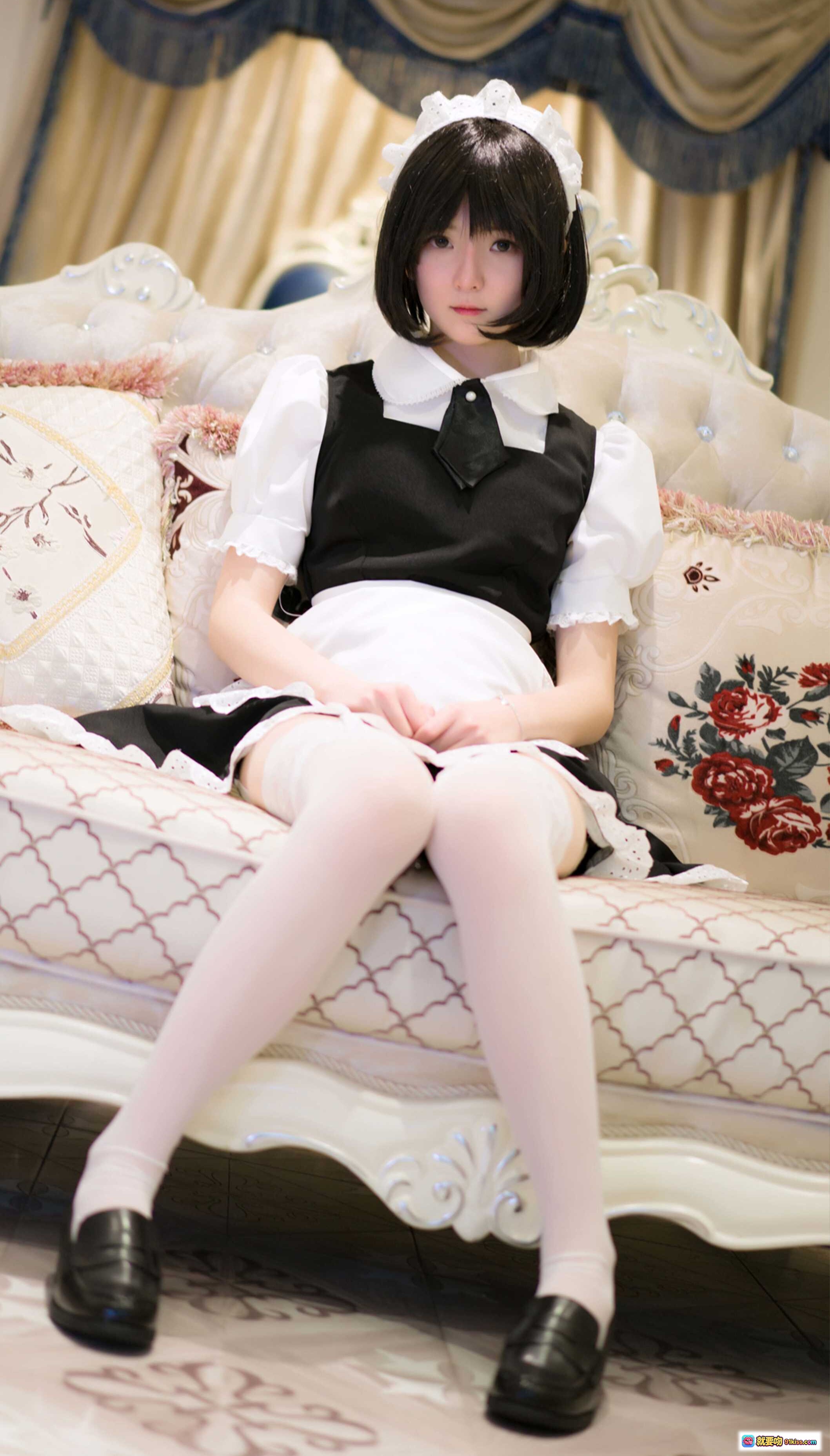 图片[8] - 一小央泽NO.009妹抖露写真集 52P62MB 白丝女仆装绳缚诱惑 精美Cosplay高清图集 - 就要吻