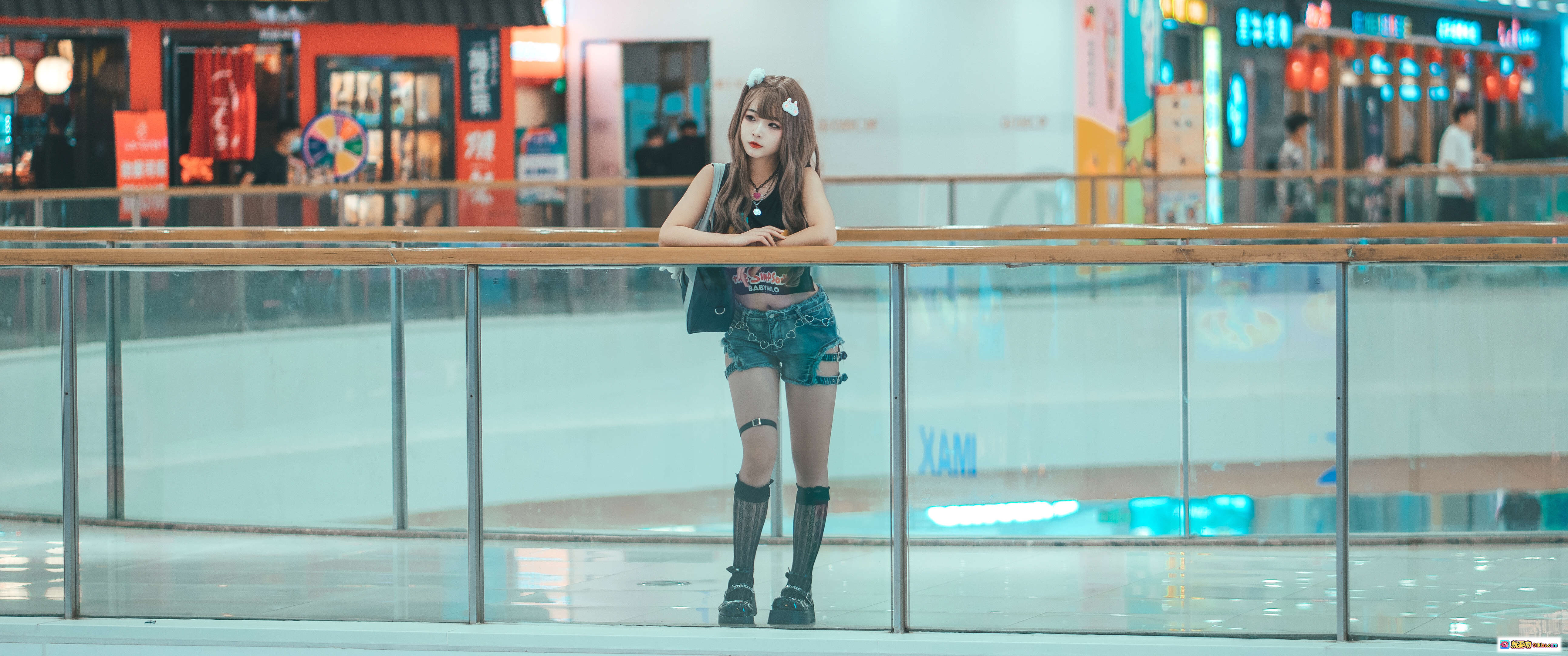 图片[3] - 蠢沫沫NO.117叫兽的恶作剧Ⅲ 甜美长发少女商场扶梯写真 141P高清图集 时尚穿搭氛围感大片 - 就要吻