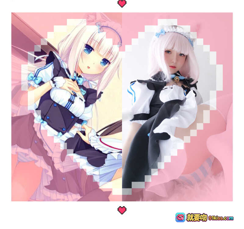 图片[9] - 一小央泽NO.025猫娘香子兰Cosplay写真 – 白发猫耳女仆装+白色丝袜+蝴蝶结手套+毛绒尾巴萌系美图 - 就要吻